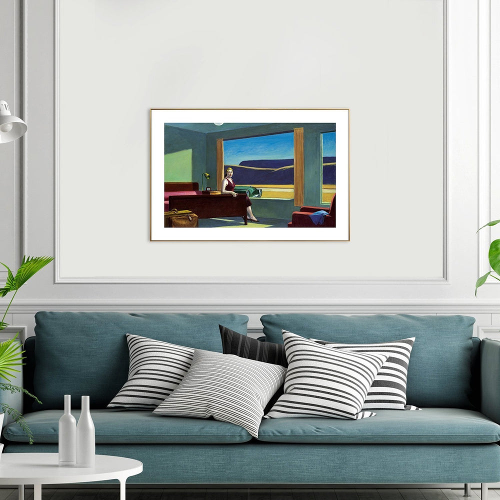 wall-art-print-canvas-poster-framed-Western Motel, By Edward Hopper-by-Gioia Wall Art-Gioia Wall Art