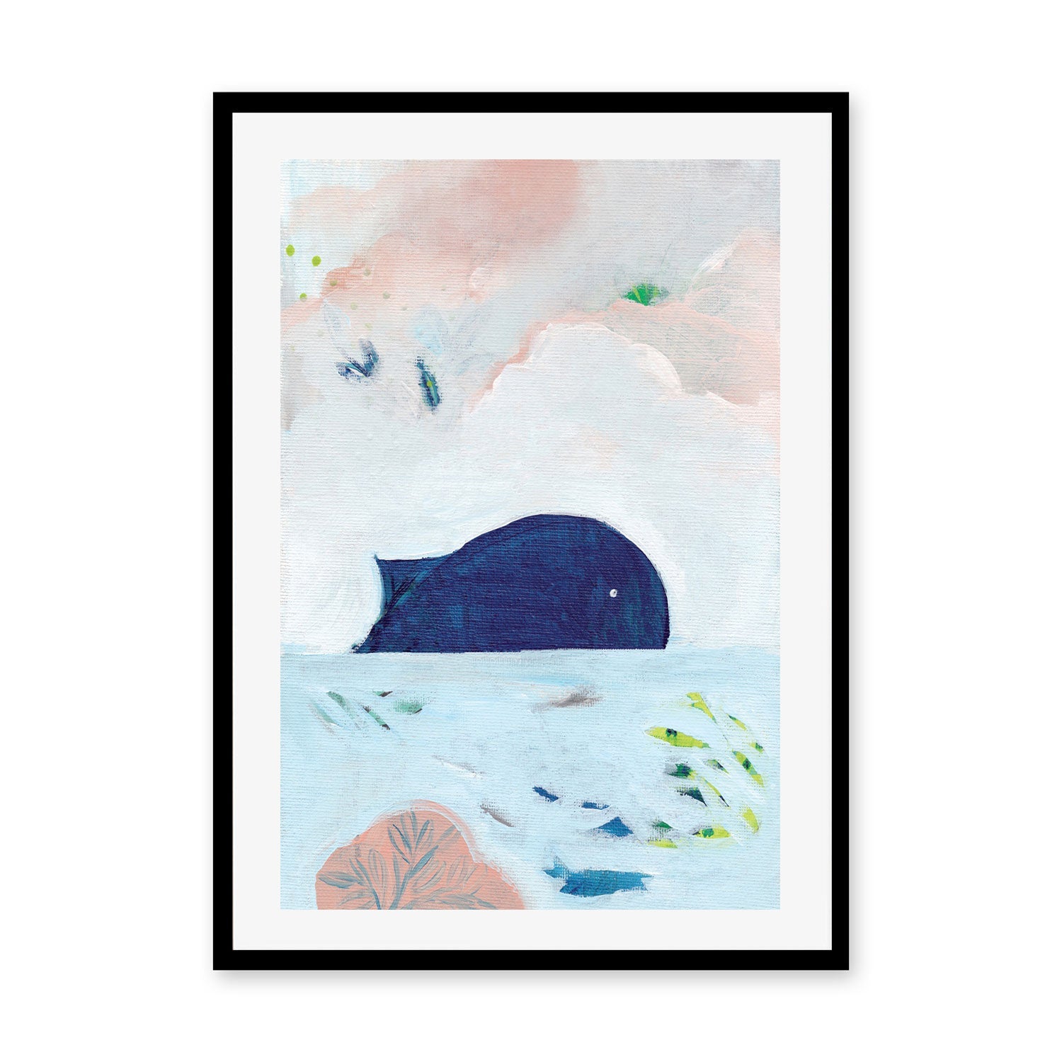 wall-art-print-canvas-poster-framed-Whale On The Horizon , By Nikita Jariwala-GIOIA-WALL-ART