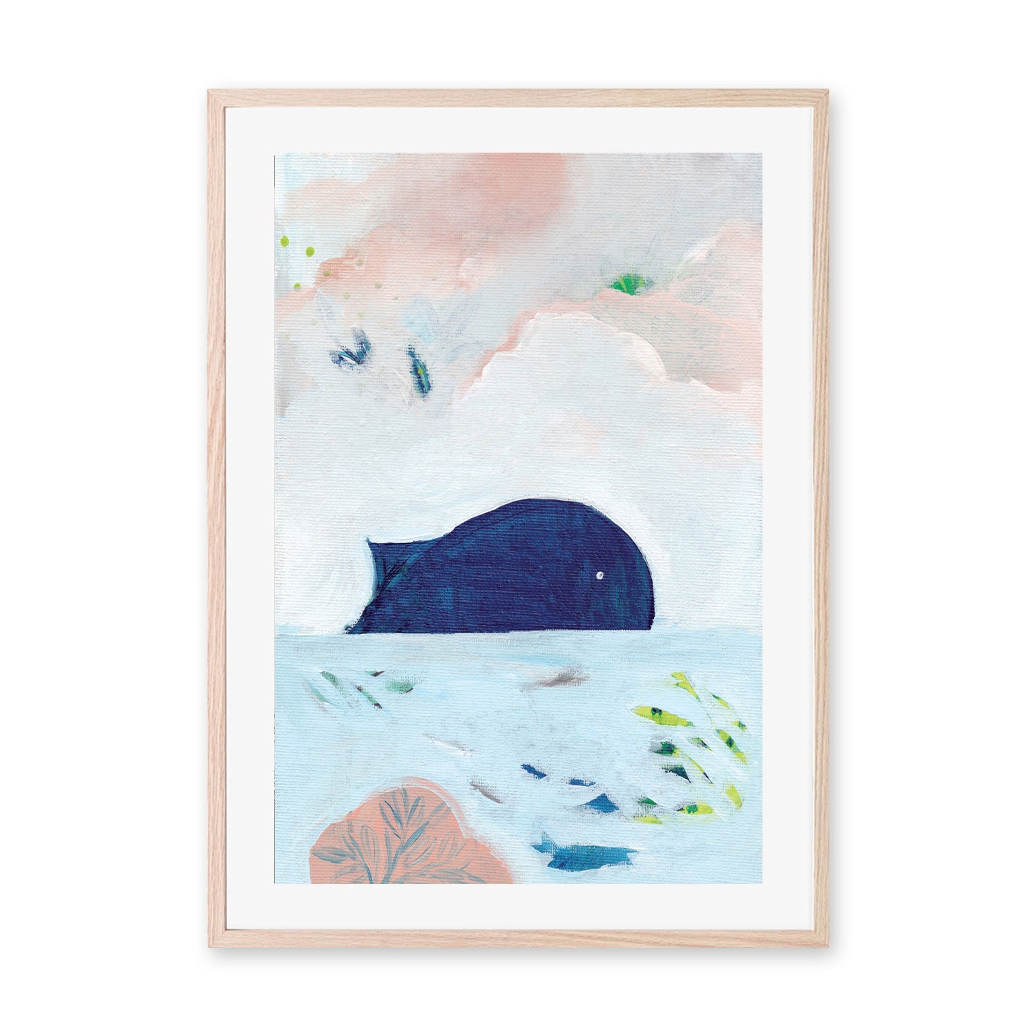 wall-art-print-canvas-poster-framed-Whale On The Horizon , By Nikita Jariwala-GIOIA-WALL-ART