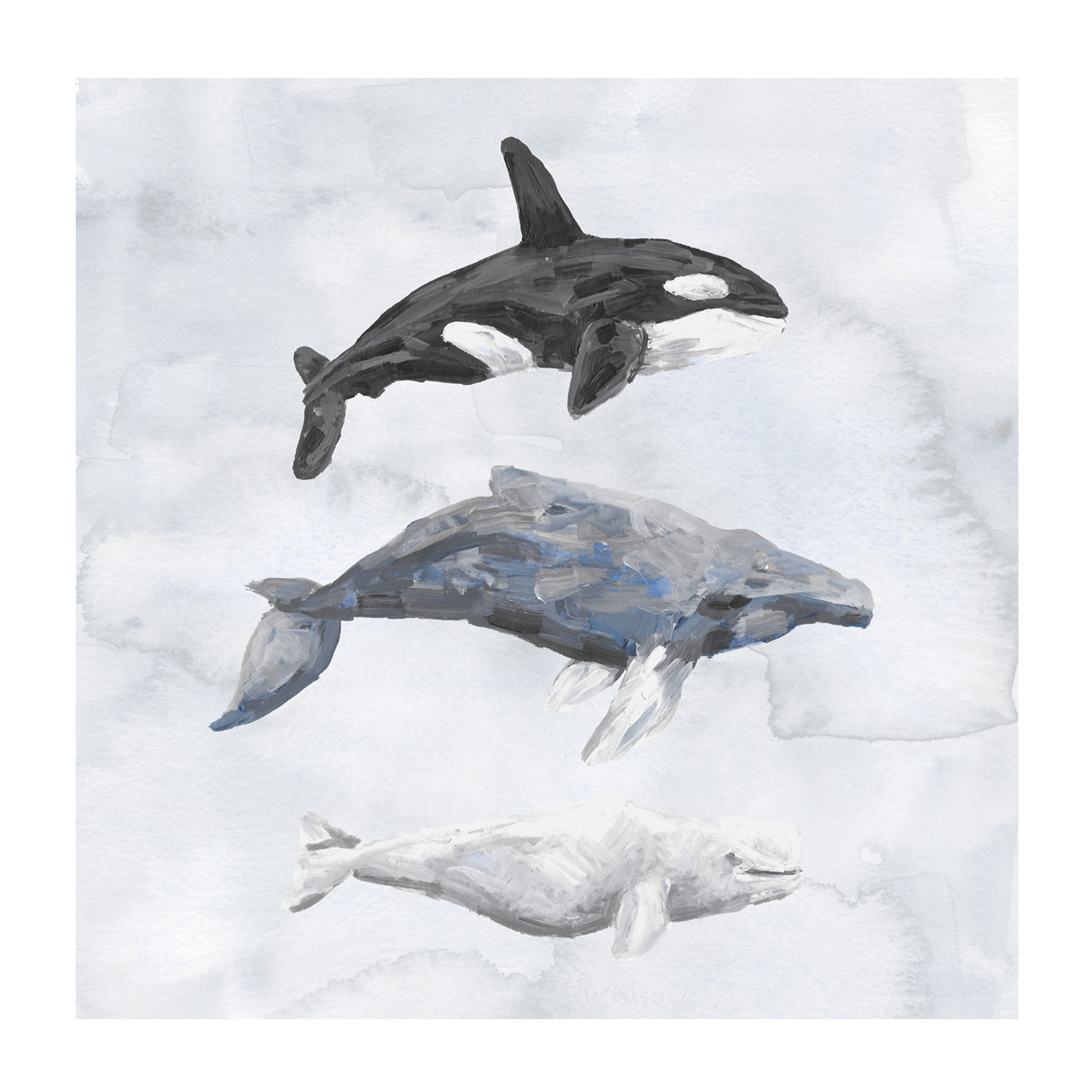 wall-art-print-canvas-poster-framed-Whales , By Emily Wood-1