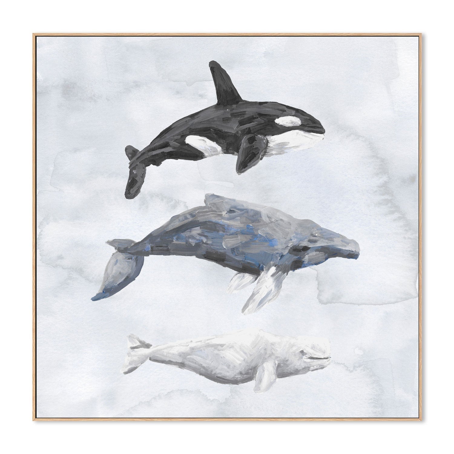 wall-art-print-canvas-poster-framed-Whales , By Emily Wood-4