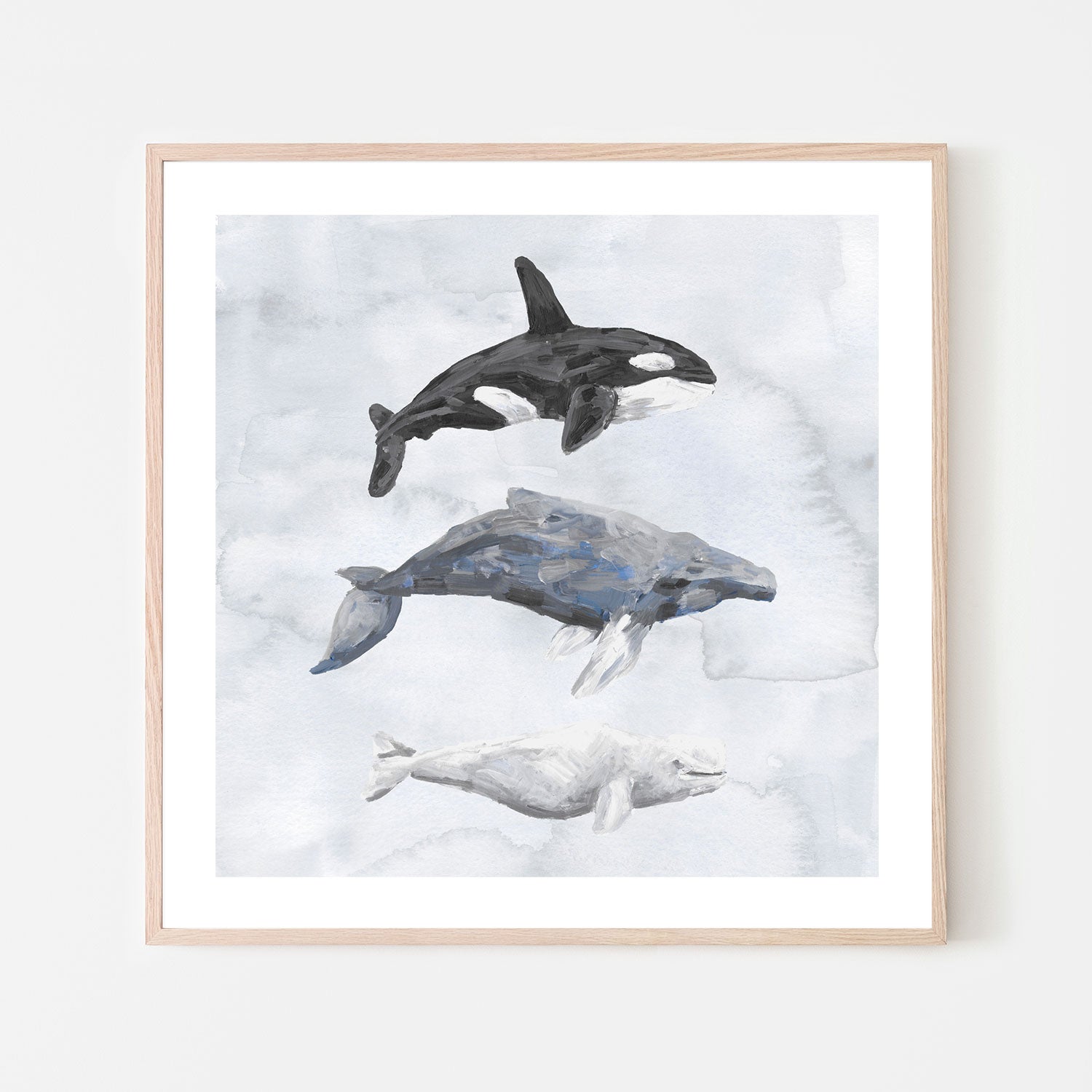 wall-art-print-canvas-poster-framed-Whales , By Emily Wood-6