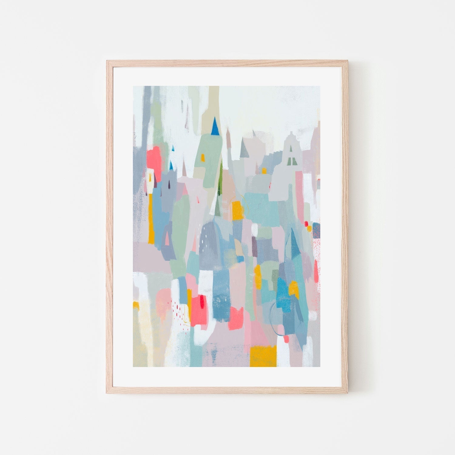 wall-art-print-canvas-poster-framed-Whimsical Cityscape, Style A , By Nikita Jariwala-GIOIA-WALL-ART