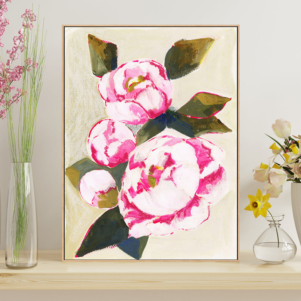 wall-art-print-canvas-poster-framed-Whimsical Peonies , By Lucrecia Caporale-2