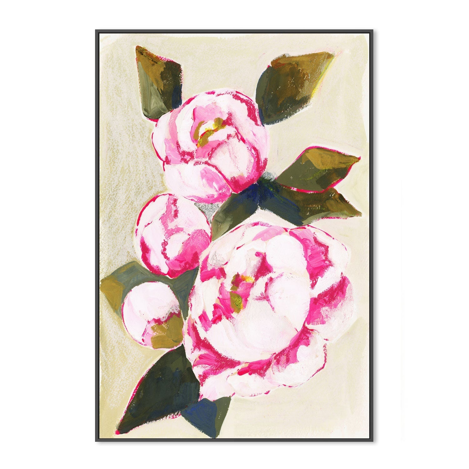 wall-art-print-canvas-poster-framed-Whimsical Peonies , By Lucrecia Caporale-3