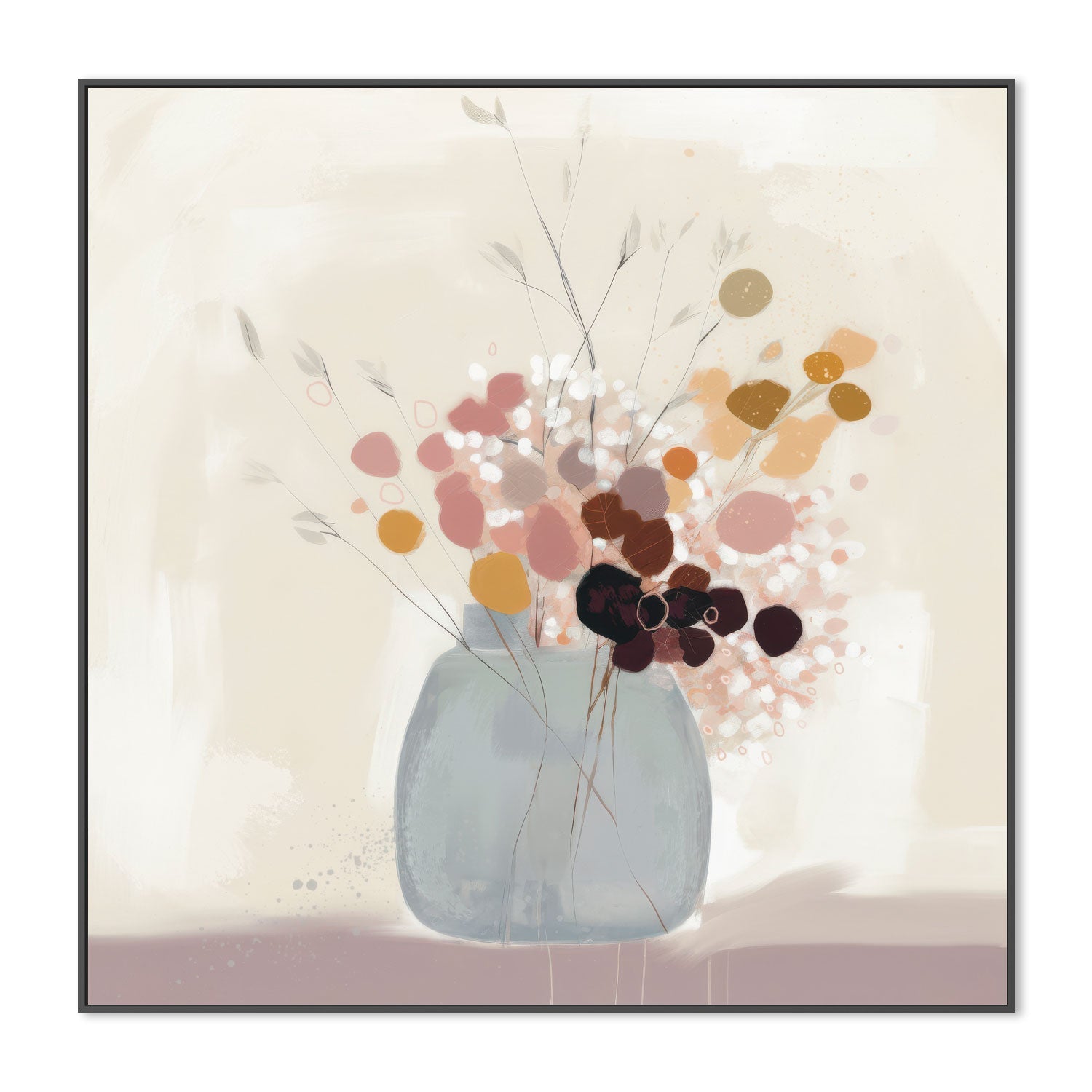 wall-art-print-canvas-poster-framed-Whimsy Blooms , By Bella Eve-3