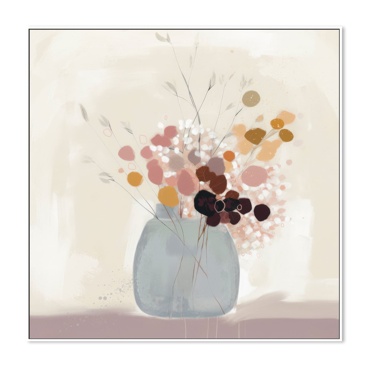 wall-art-print-canvas-poster-framed-Whimsy Blooms , By Bella Eve-5