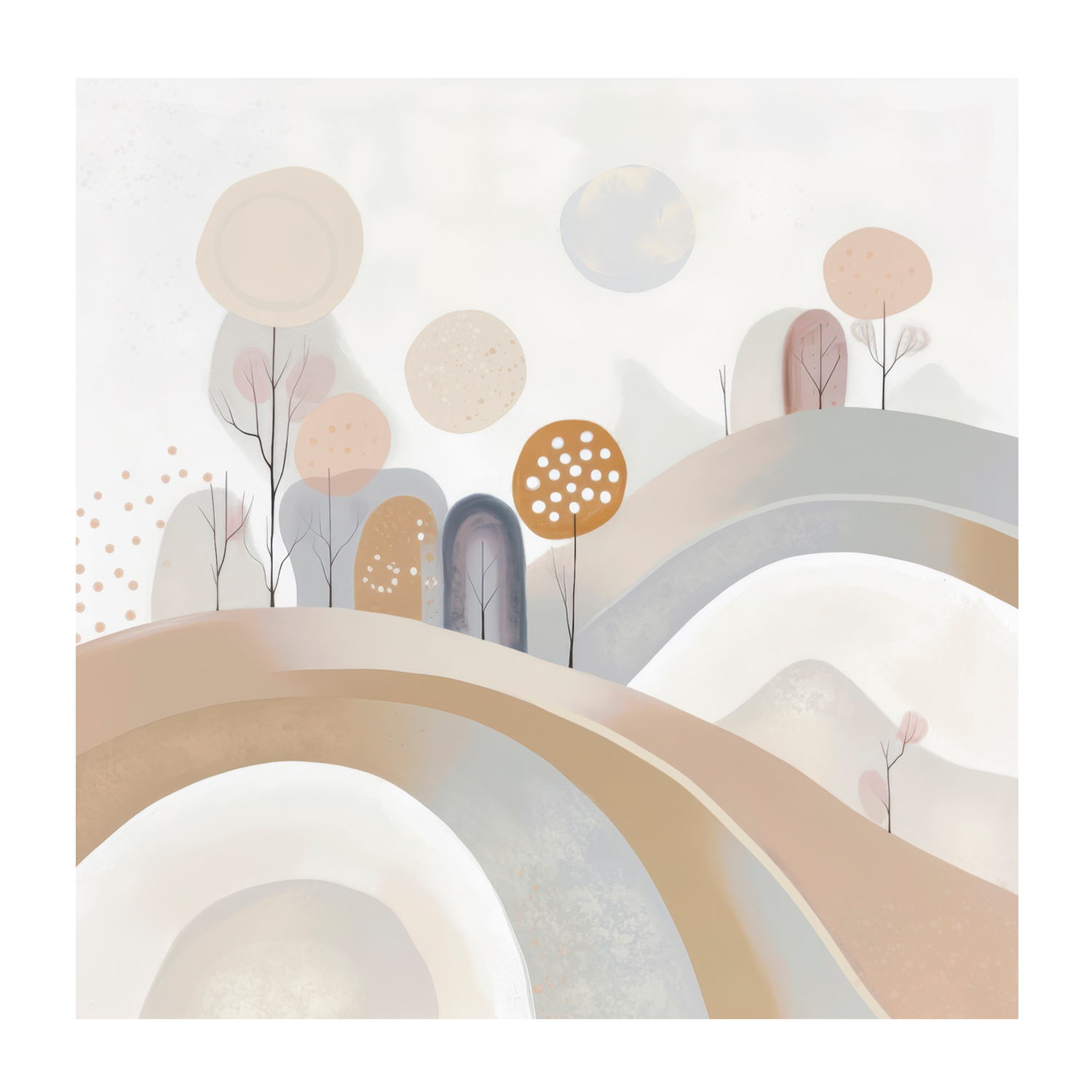 wall-art-print-canvas-poster-framed-Whimsy Hills , By Bella Eve-1