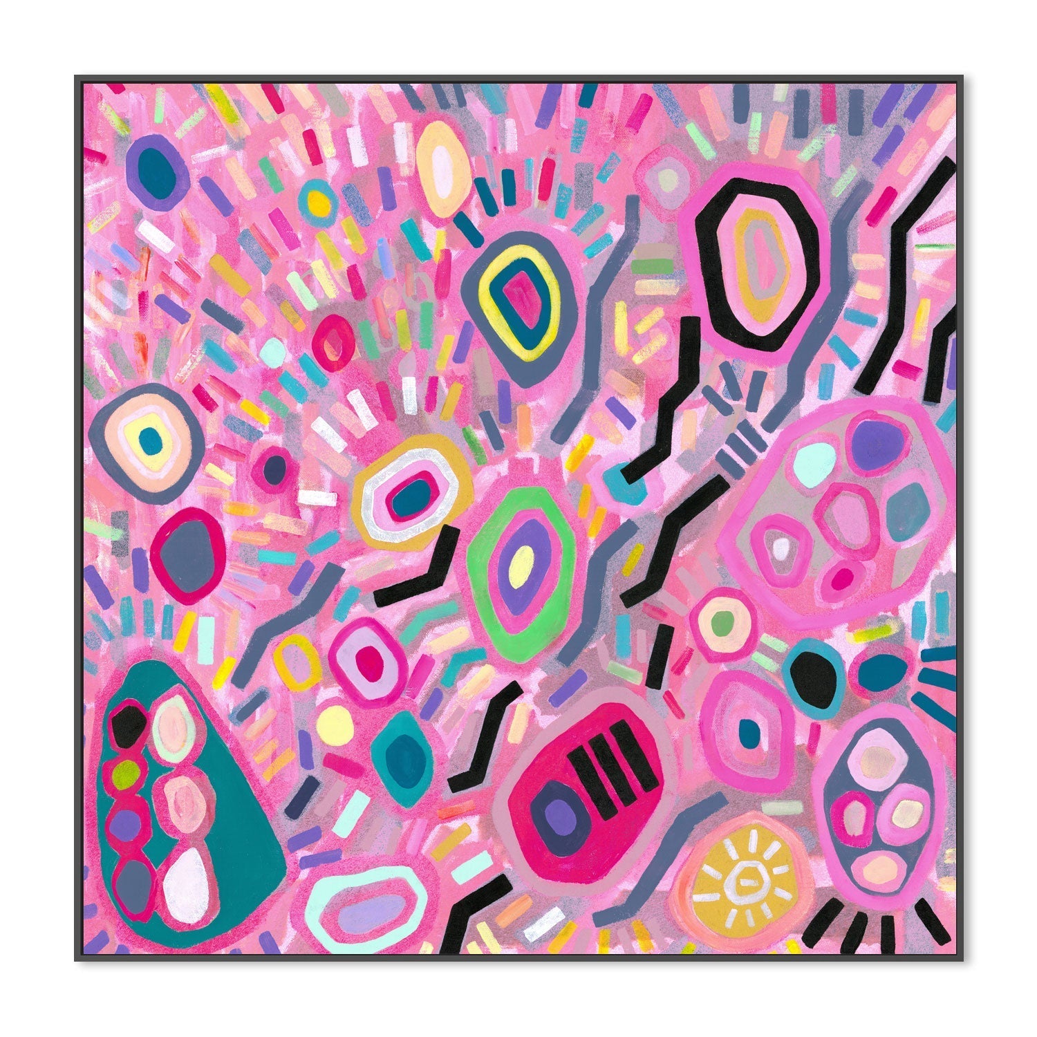 wall-art-print-canvas-poster-framed-Whimsy Pink , By Christian Quirino-3