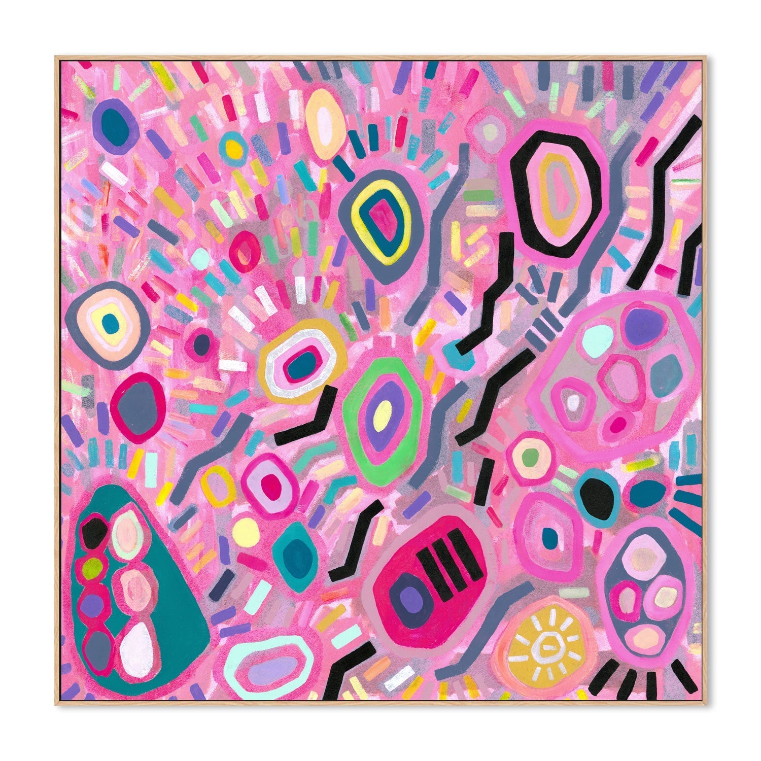 wall-art-print-canvas-poster-framed-Whimsy Pink , By Christian Quirino-4