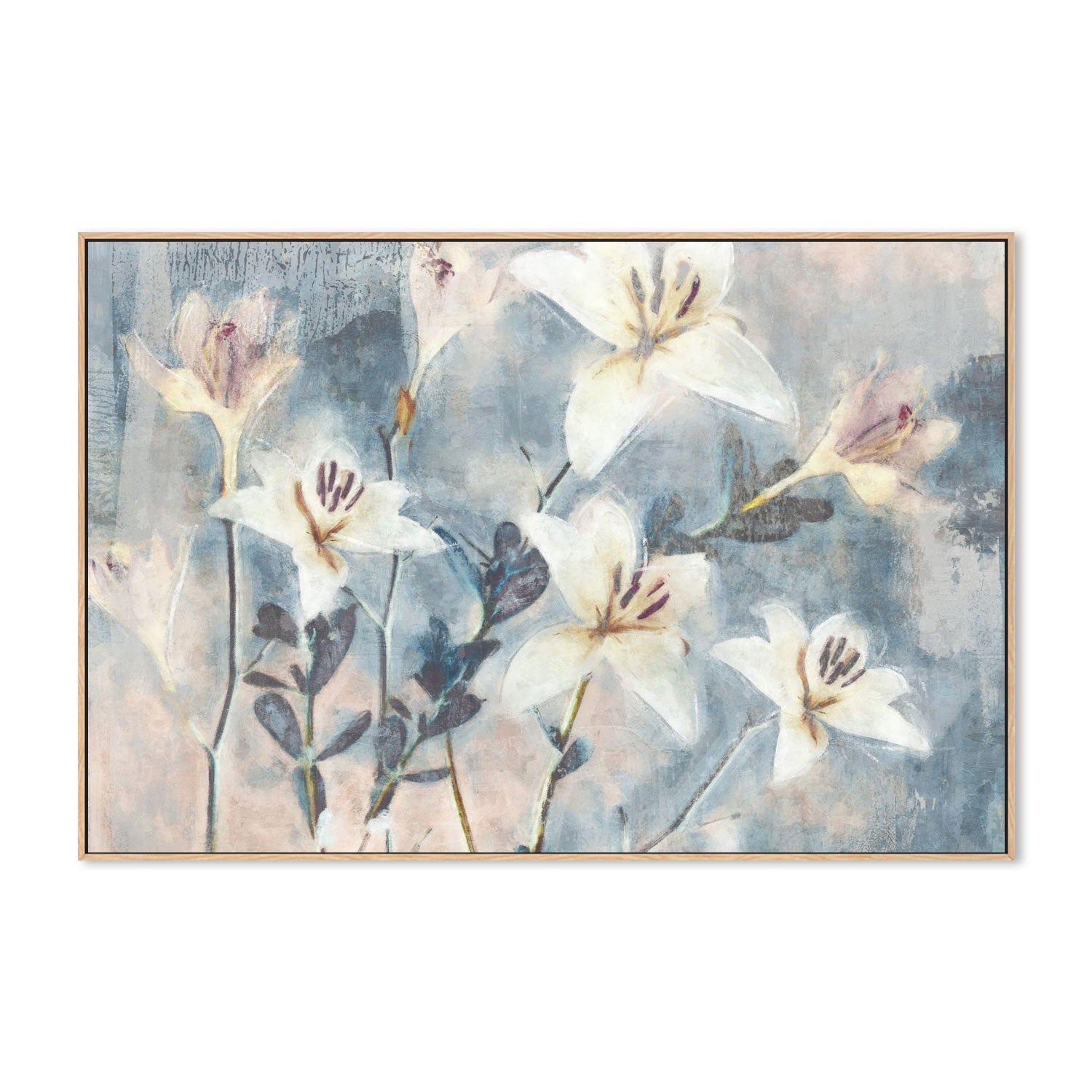 wall-art-print-canvas-poster-framed-Whisper Blooms, Style B , By Nina Blue-4