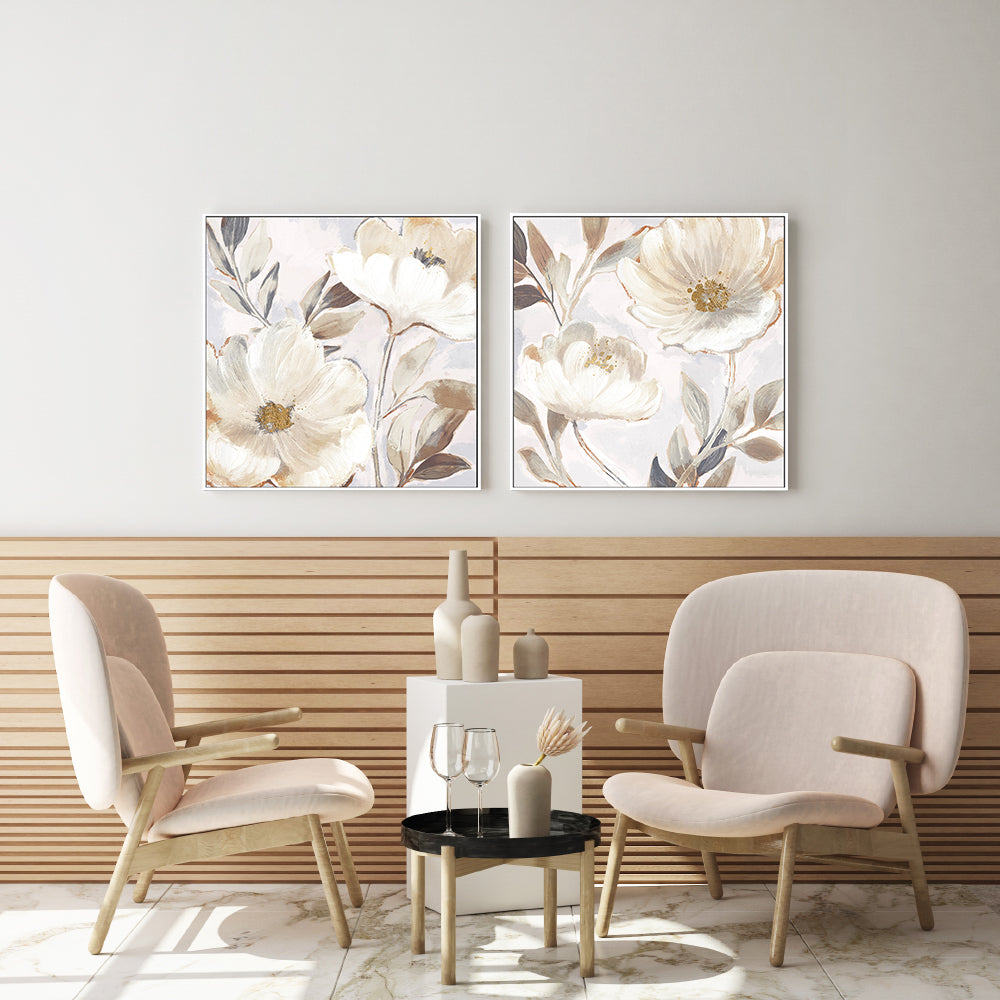 wall-art-print-canvas-poster-framed-Whisper White Florals, Style A & B, Set of 2 , By Nina Blue-7