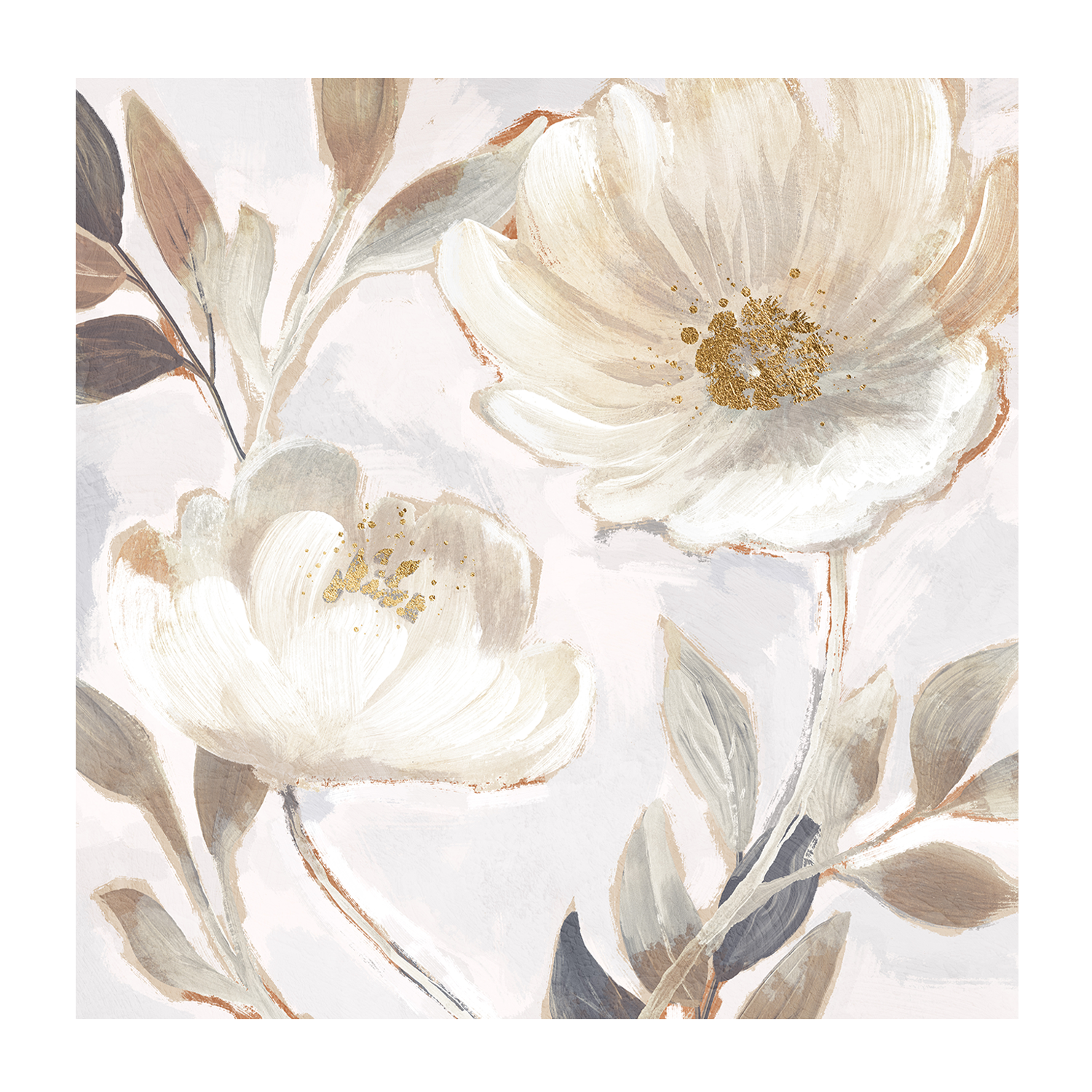 wall-art-print-canvas-poster-framed-Whisper White Florals, Style A & B, Set of 2 , By Nina Blue-9