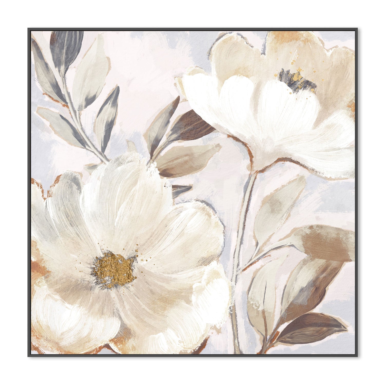 wall-art-print-canvas-poster-framed-Whisper White Florals, Style A , By Nina Blue-3