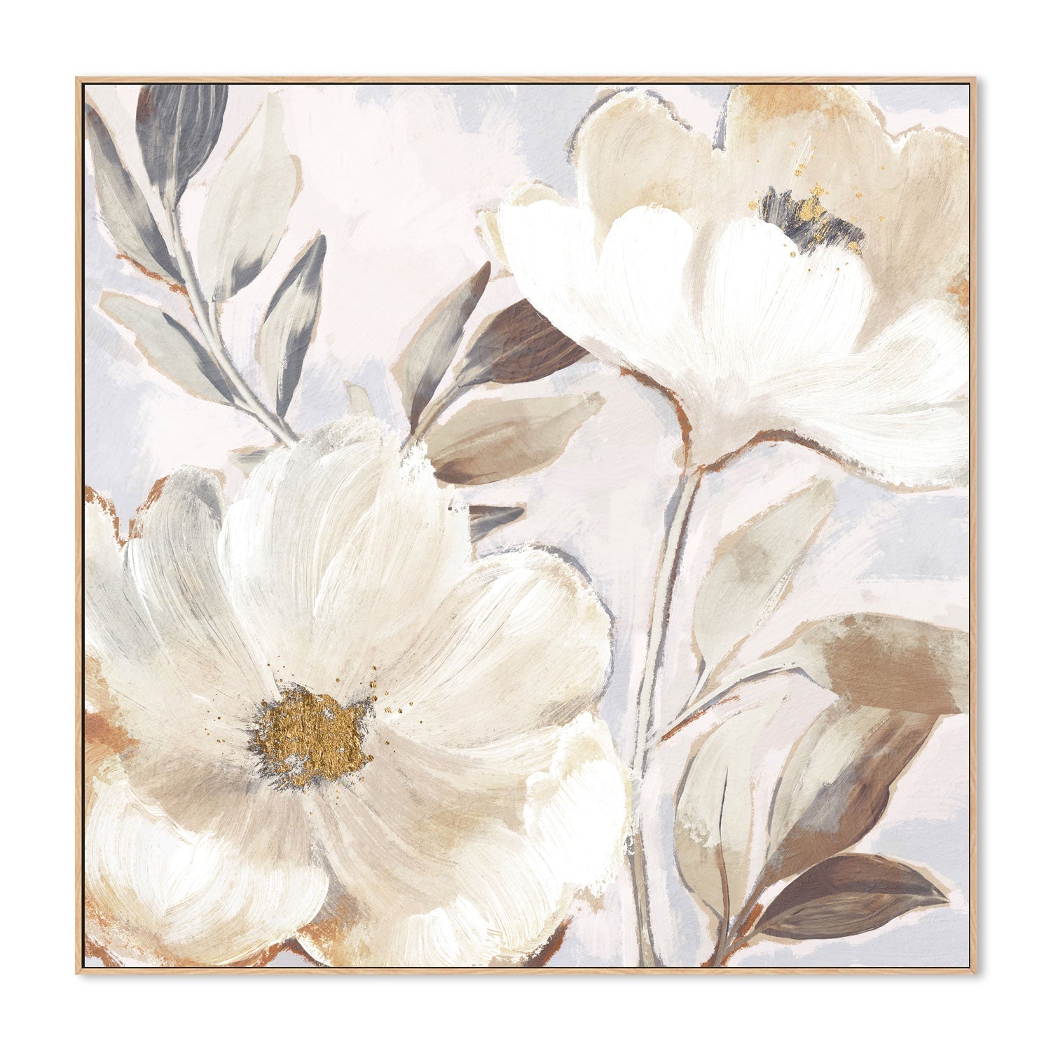 wall-art-print-canvas-poster-framed-Whisper White Florals, Style A , By Nina Blue-4