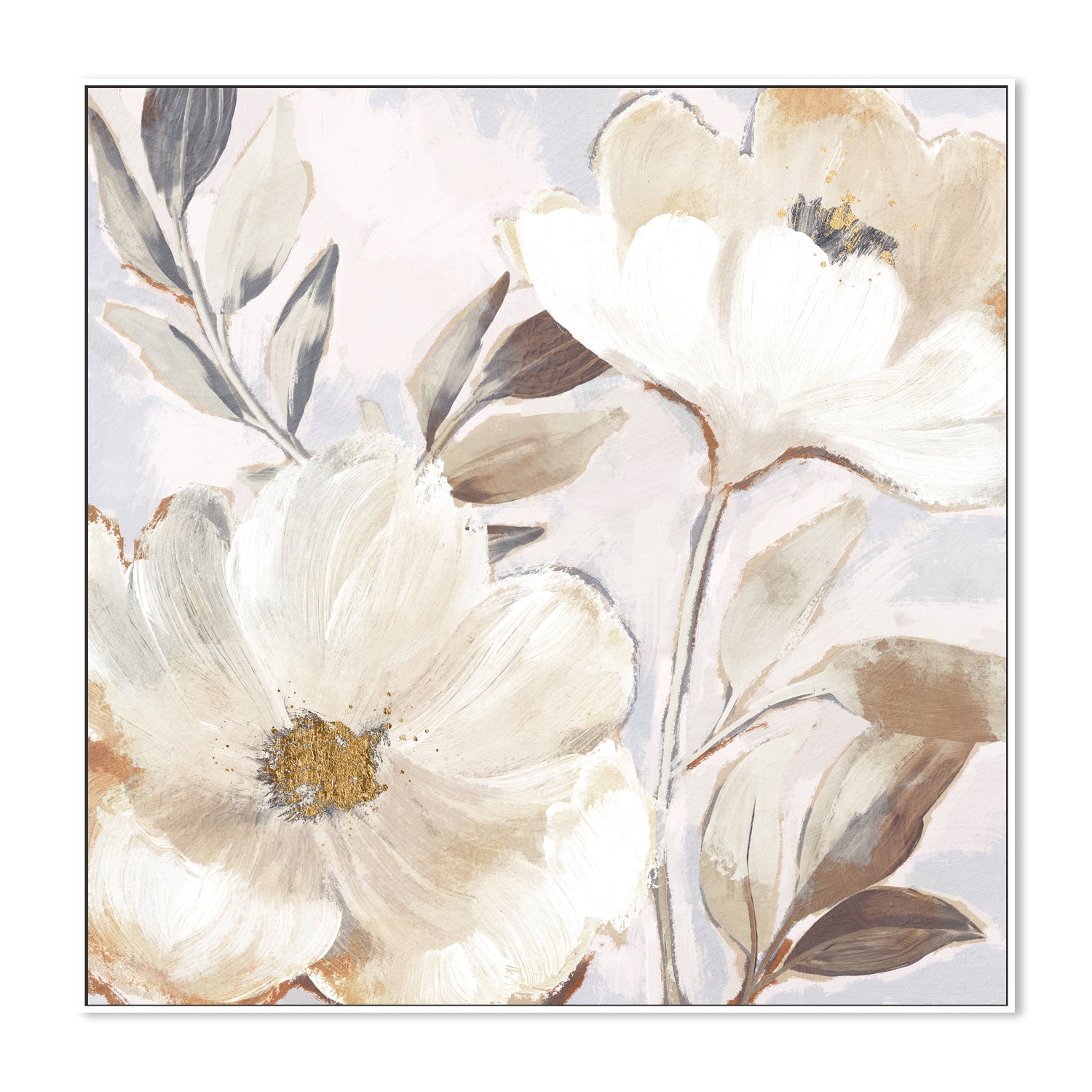 wall-art-print-canvas-poster-framed-Whisper White Florals, Style A , By Nina Blue-5