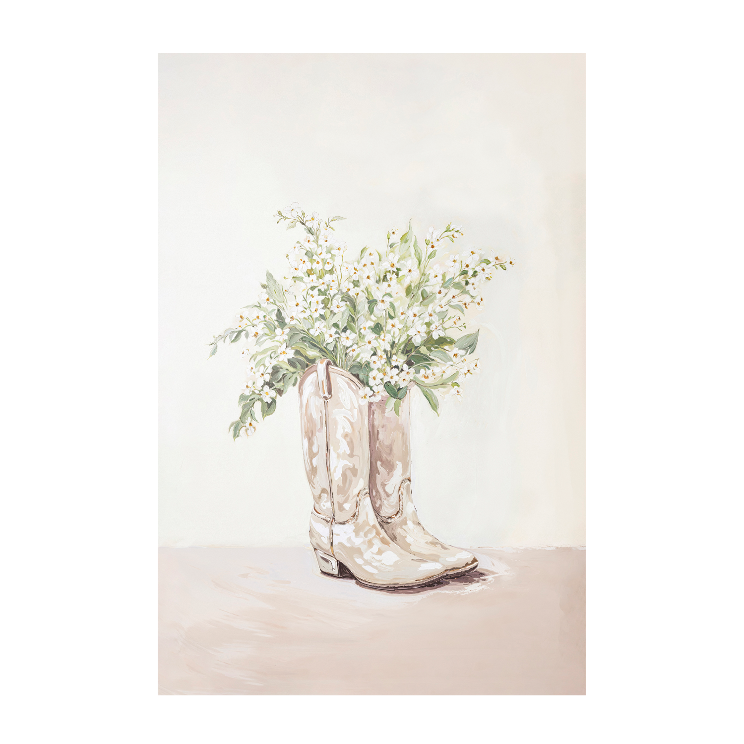 wall-art-print-canvas-poster-framed-White Boots , By Lady Hana-1