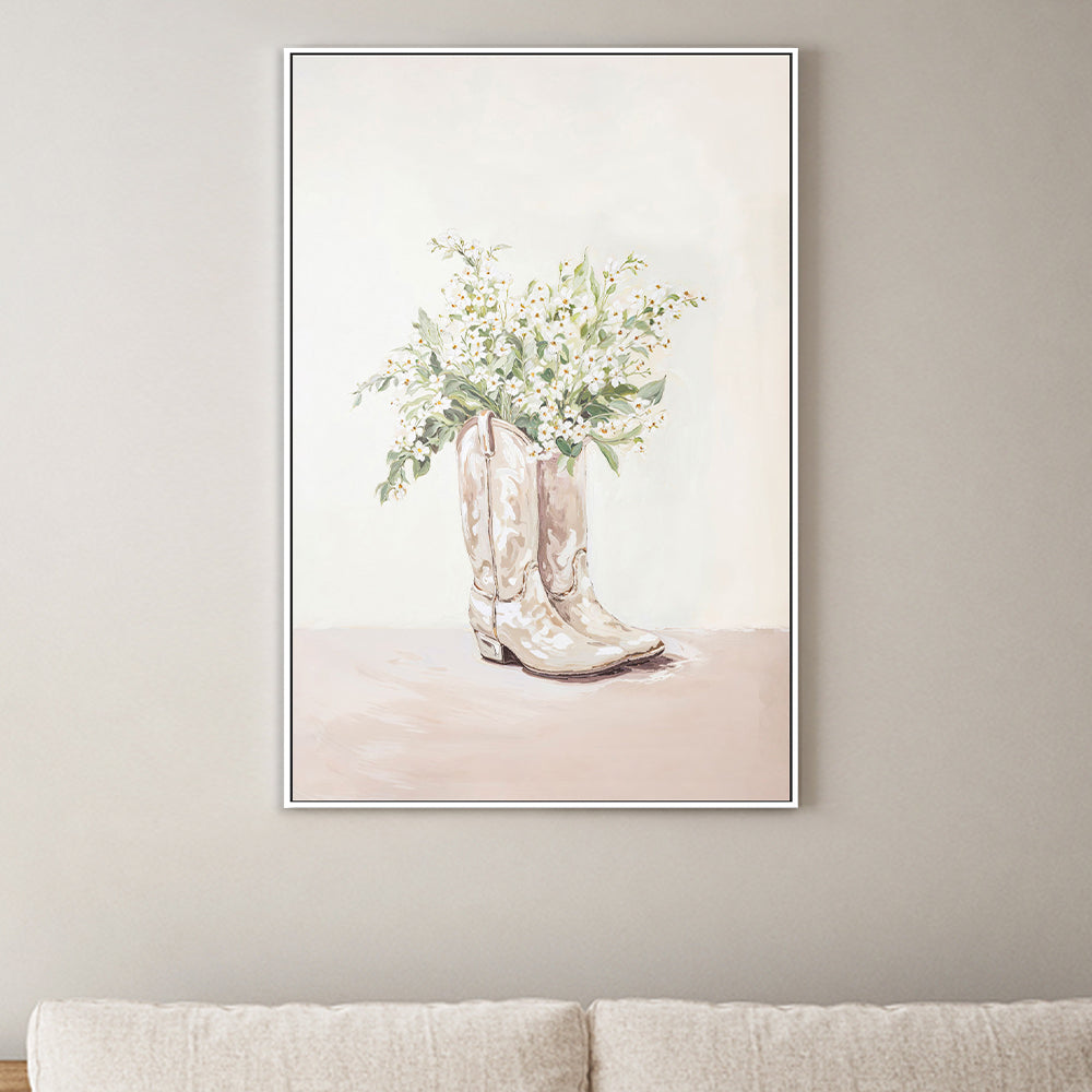 wall-art-print-canvas-poster-framed-White Boots , By Lady Hana-2