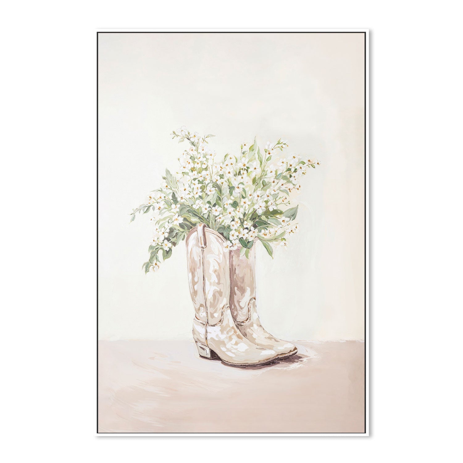 wall-art-print-canvas-poster-framed-White Boots , By Lady Hana-5