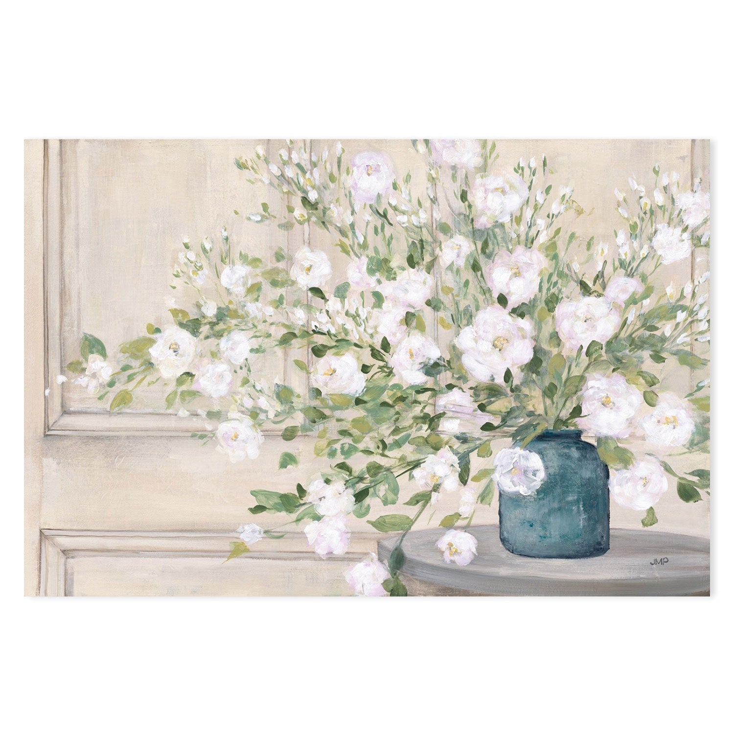 wall-art-print-canvas-poster-framed-White Bouquet-by-Julia Purinton-Gioia Wall Art