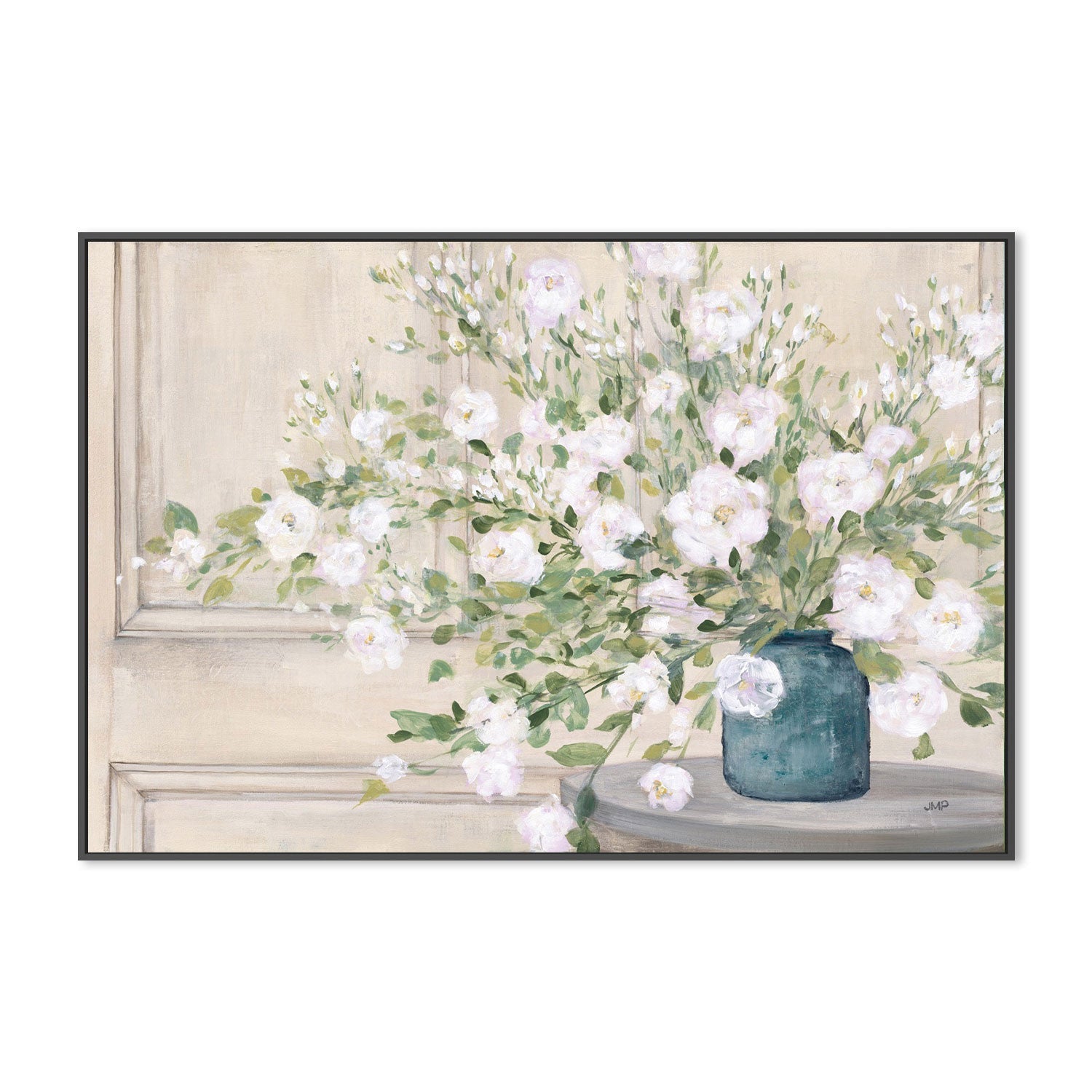 wall-art-print-canvas-poster-framed-White Bouquet-by-Julia Purinton-Gioia Wall Art