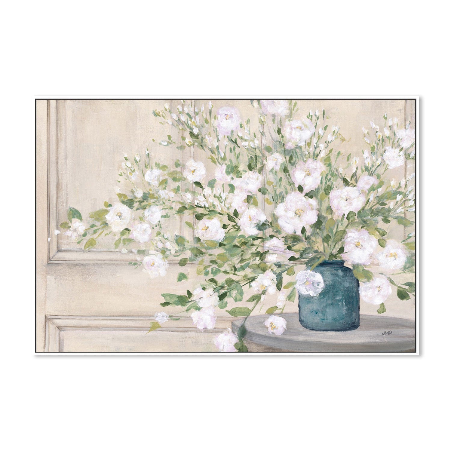 wall-art-print-canvas-poster-framed-White Bouquet-by-Julia Purinton-Gioia Wall Art