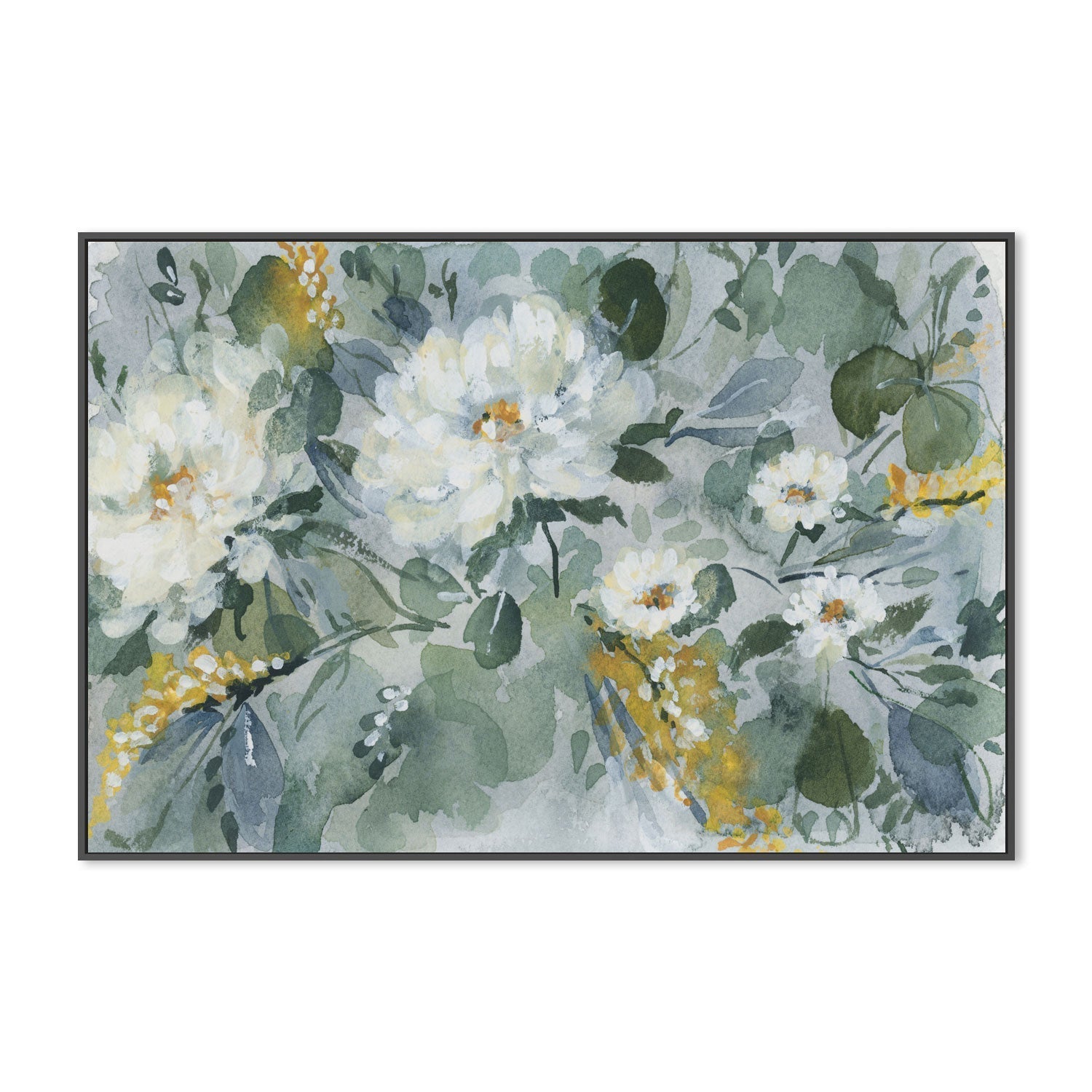 wall-art-print-canvas-poster-framed-White Bouquet, Style A , By Lucrecia Caporale-3