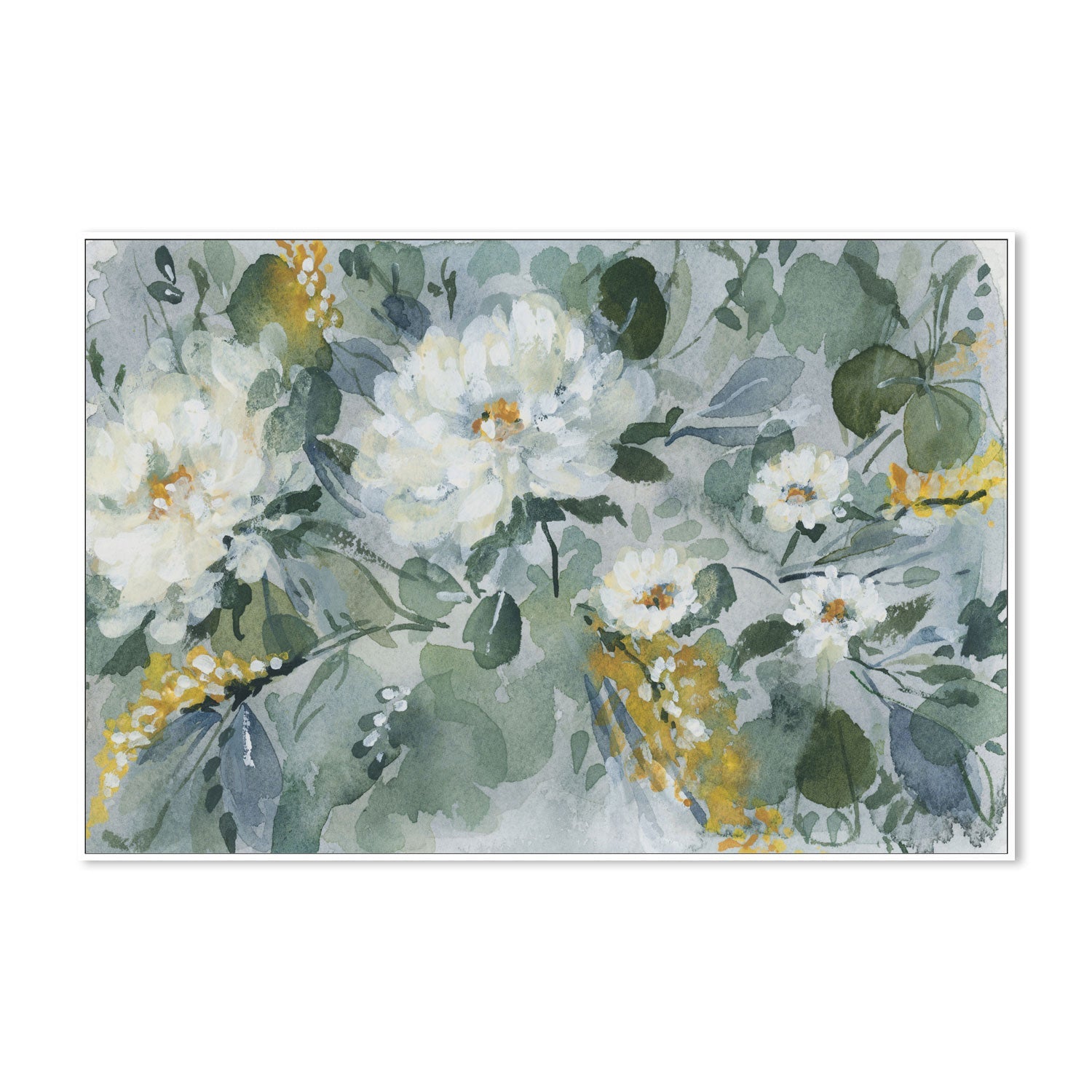 wall-art-print-canvas-poster-framed-White Bouquet, Style A , By Lucrecia Caporale-5