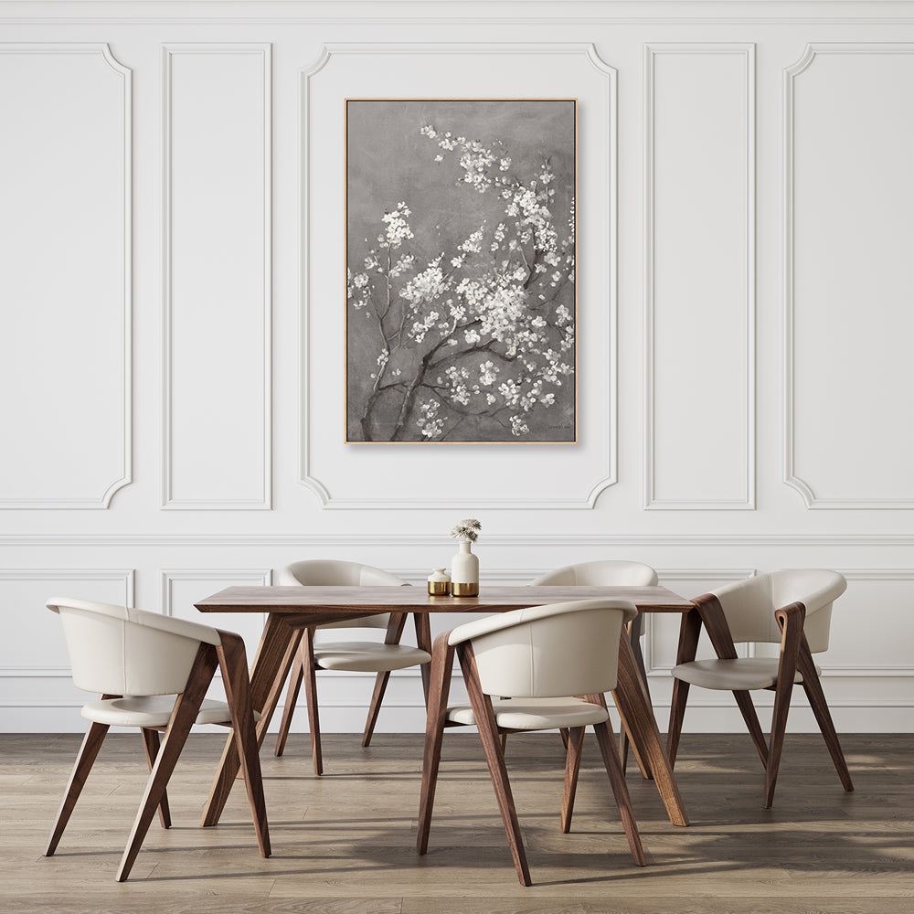 wall-art-print-canvas-poster-framed-White Cherry Blossoms on Grey, Style A , By Danhui Nai-7