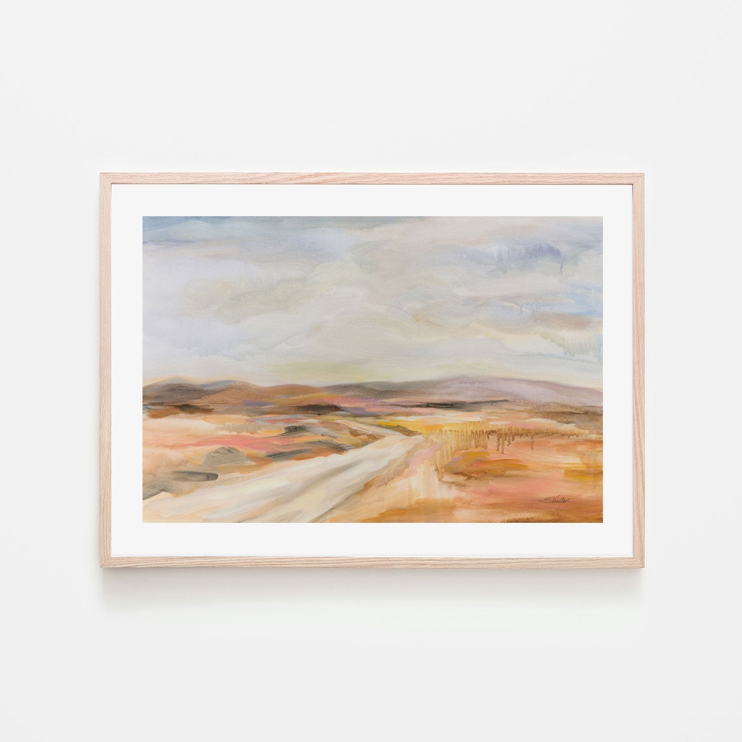 wall-art-print-canvas-poster-framed-White Desert Road , By Silvia Vassileva-6