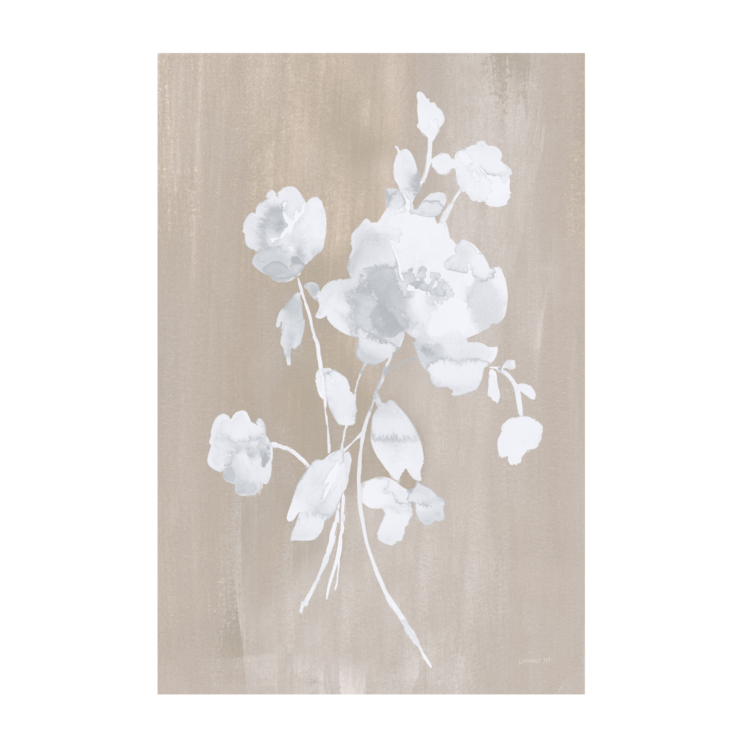 wall-art-print-canvas-poster-framed-White Florals Of Summer , By Danhui Nai-1