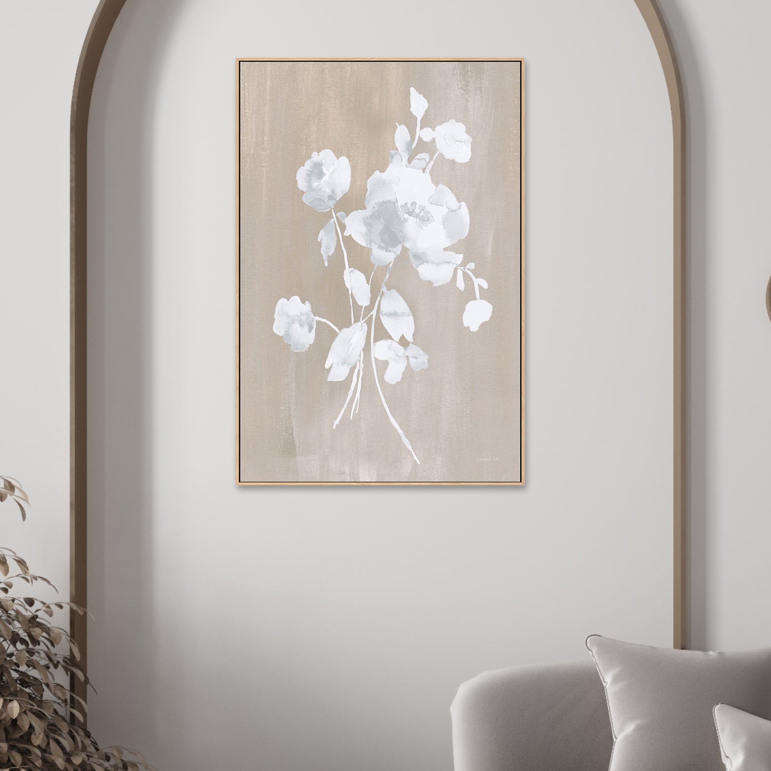 wall-art-print-canvas-poster-framed-White Florals Of Summer , By Danhui Nai-2