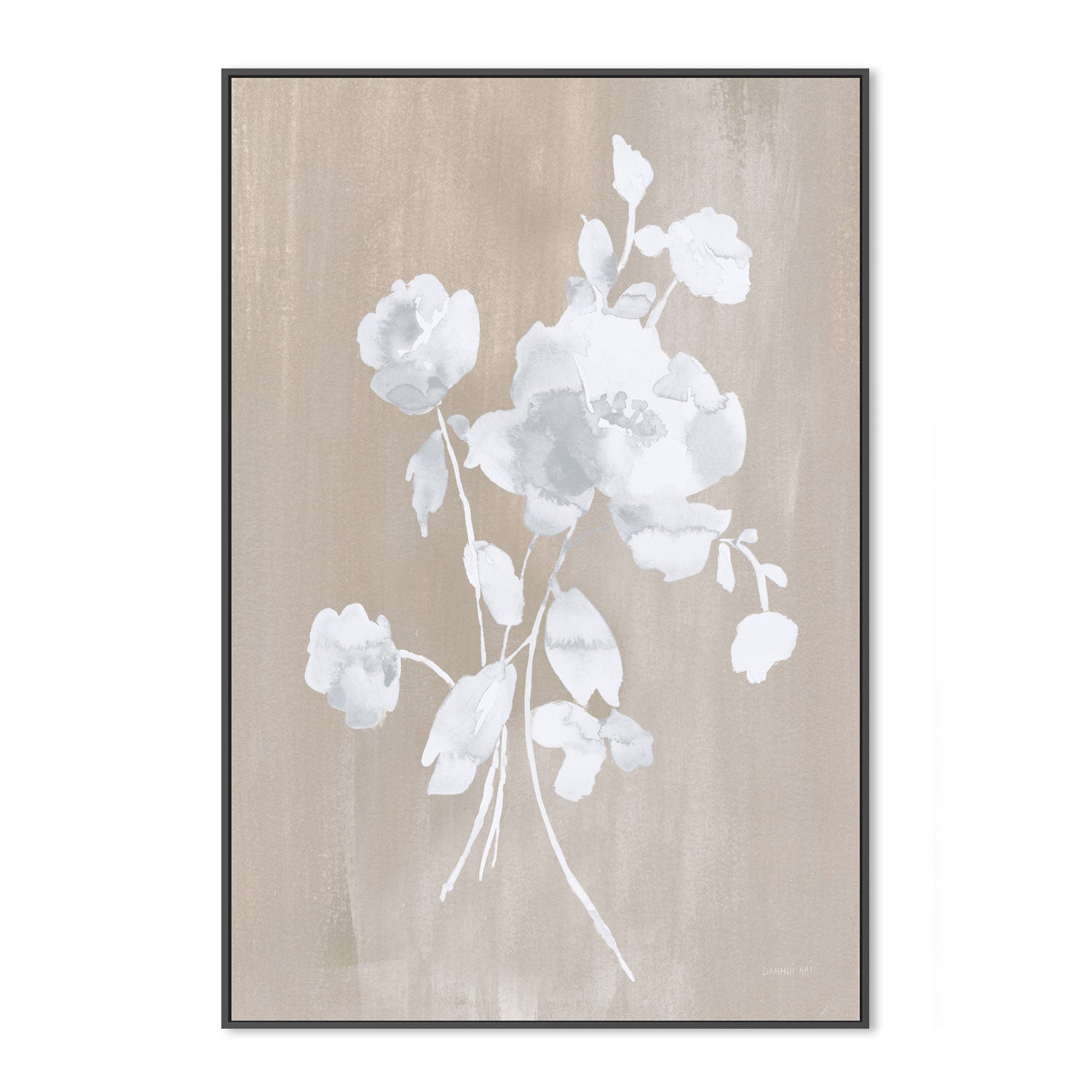 wall-art-print-canvas-poster-framed-White Florals Of Summer , By Danhui Nai-3