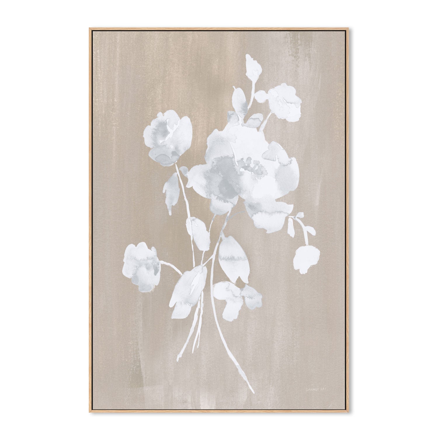 wall-art-print-canvas-poster-framed-White Florals Of Summer , By Danhui Nai-4