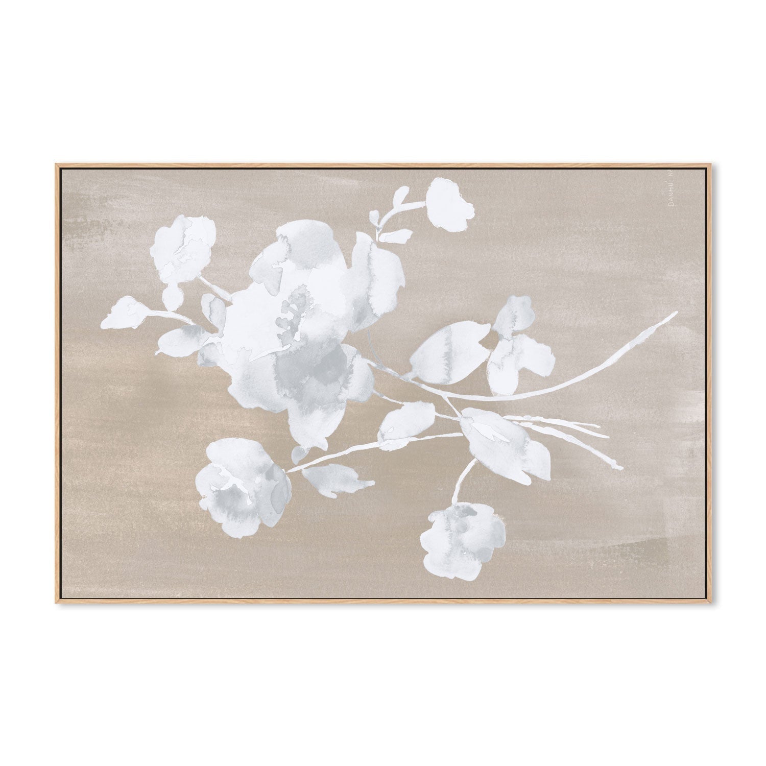 wall-art-print-canvas-poster-framed-White Florals of Summer , By Danhui Nai-4