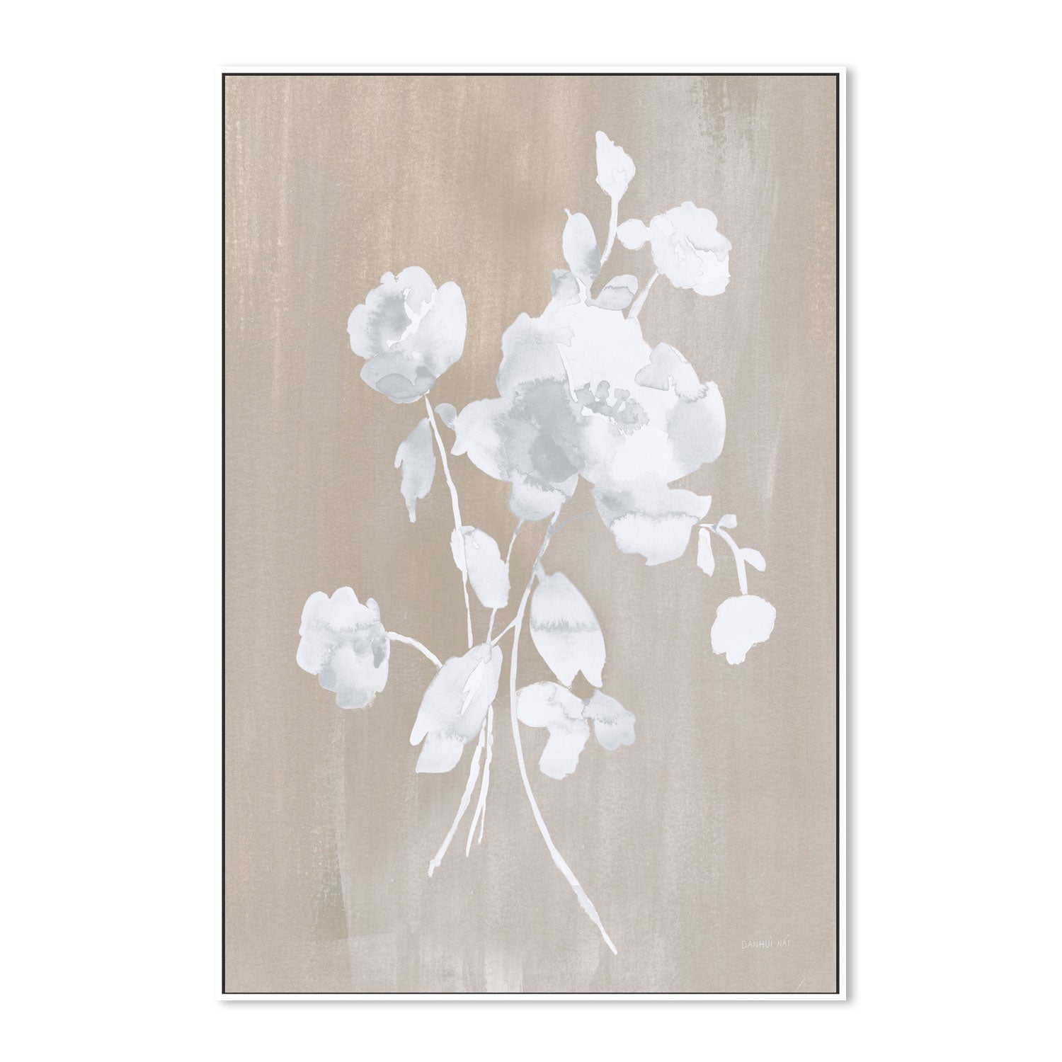 wall-art-print-canvas-poster-framed-White Florals Of Summer , By Danhui Nai-5