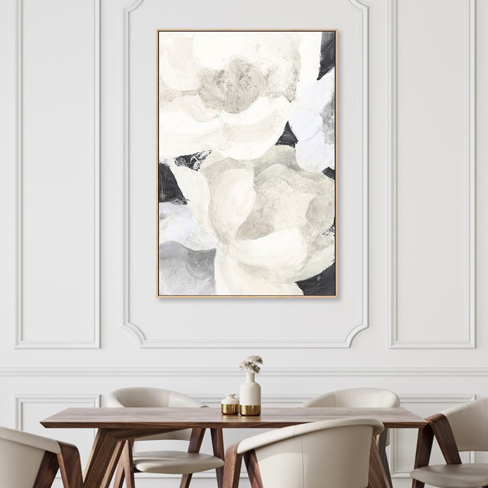 wall-art-print-canvas-poster-framed-White Flowers On Black , By Albena Hristova-2