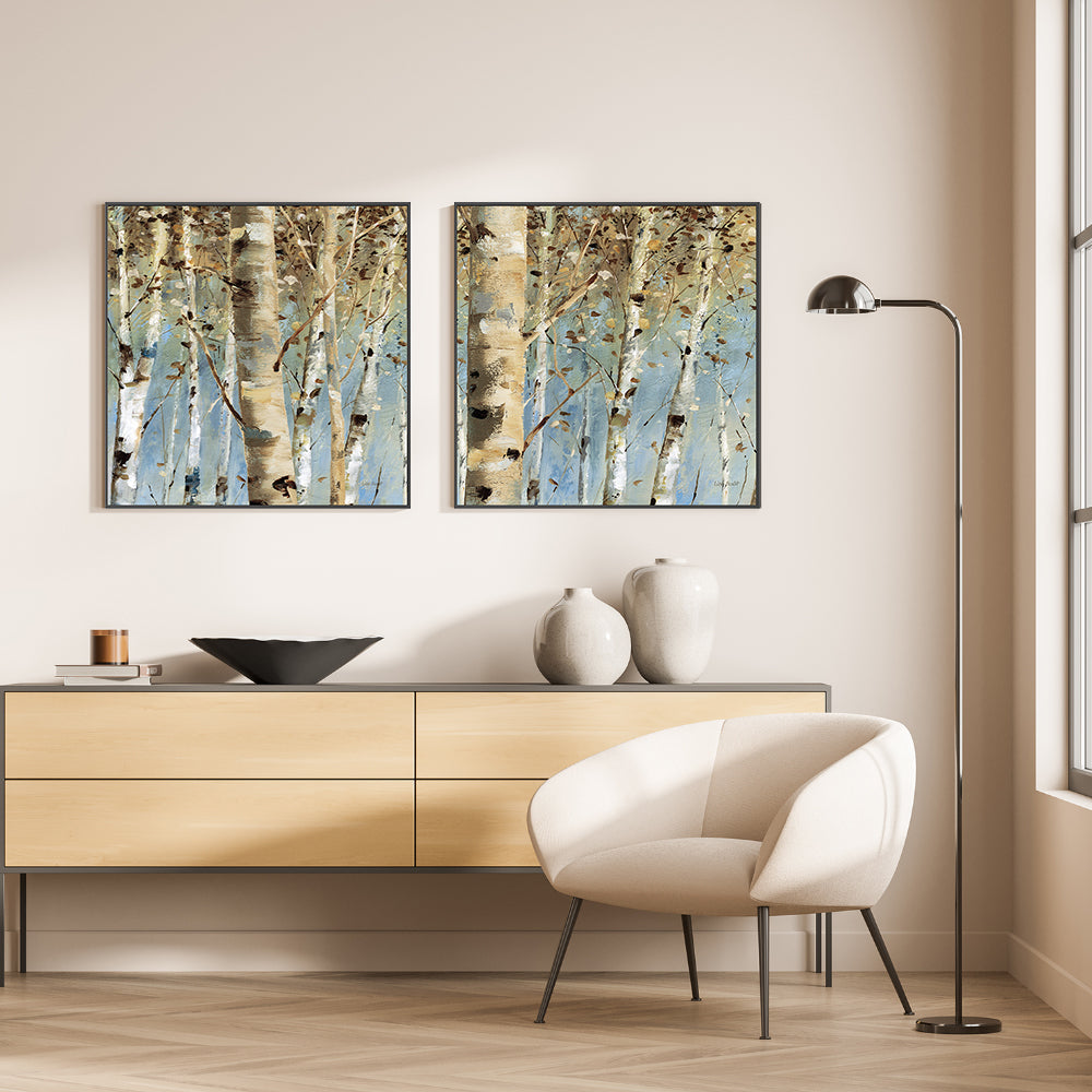 wall-art-print-canvas-poster-framed-White Forest, Style A & B, Set Of 2 , By Lisa Audit-GIOIA-WALL-ART