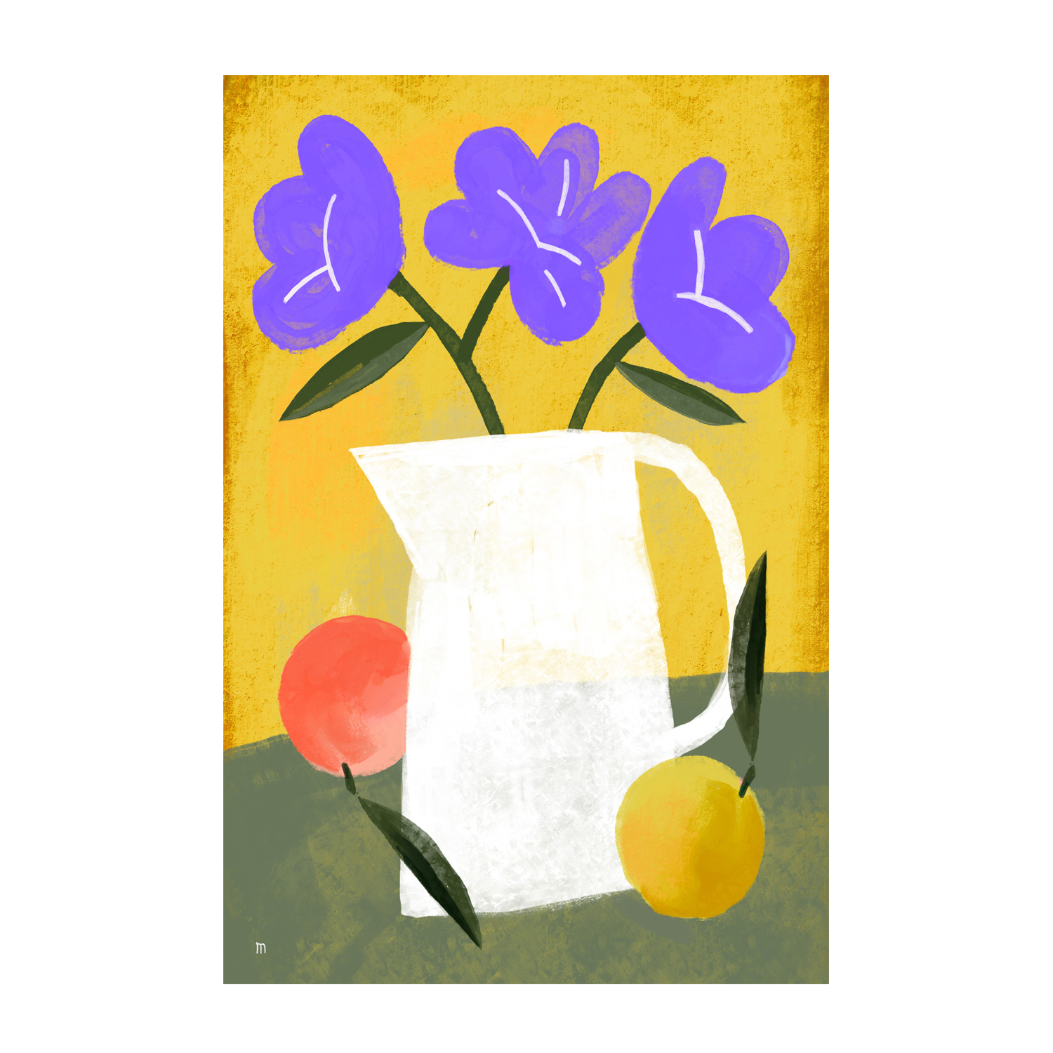 wall-art-print-canvas-poster-framed-White Jug , By Marco Marella-1