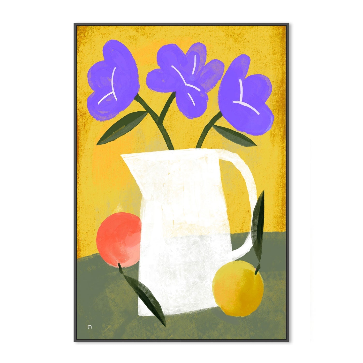 wall-art-print-canvas-poster-framed-White Jug , By Marco Marella-3