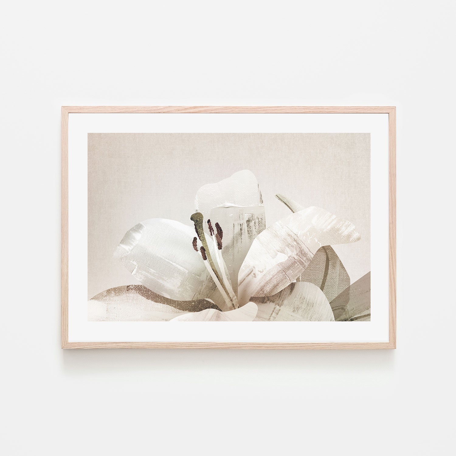 wall-art-print-canvas-poster-framed-White Lily , By Dear Musketeer Studio-GIOIA-WALL-ART