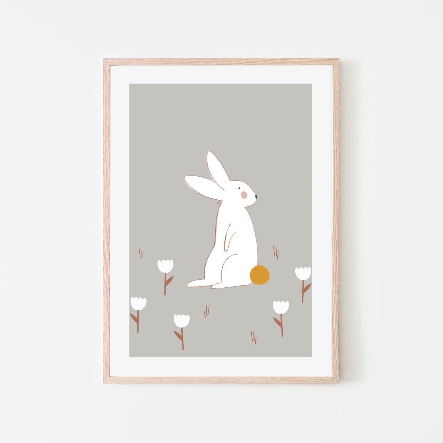 wall-art-print-canvas-poster-framed-White Little Bunny , By Menina Lisboa-6