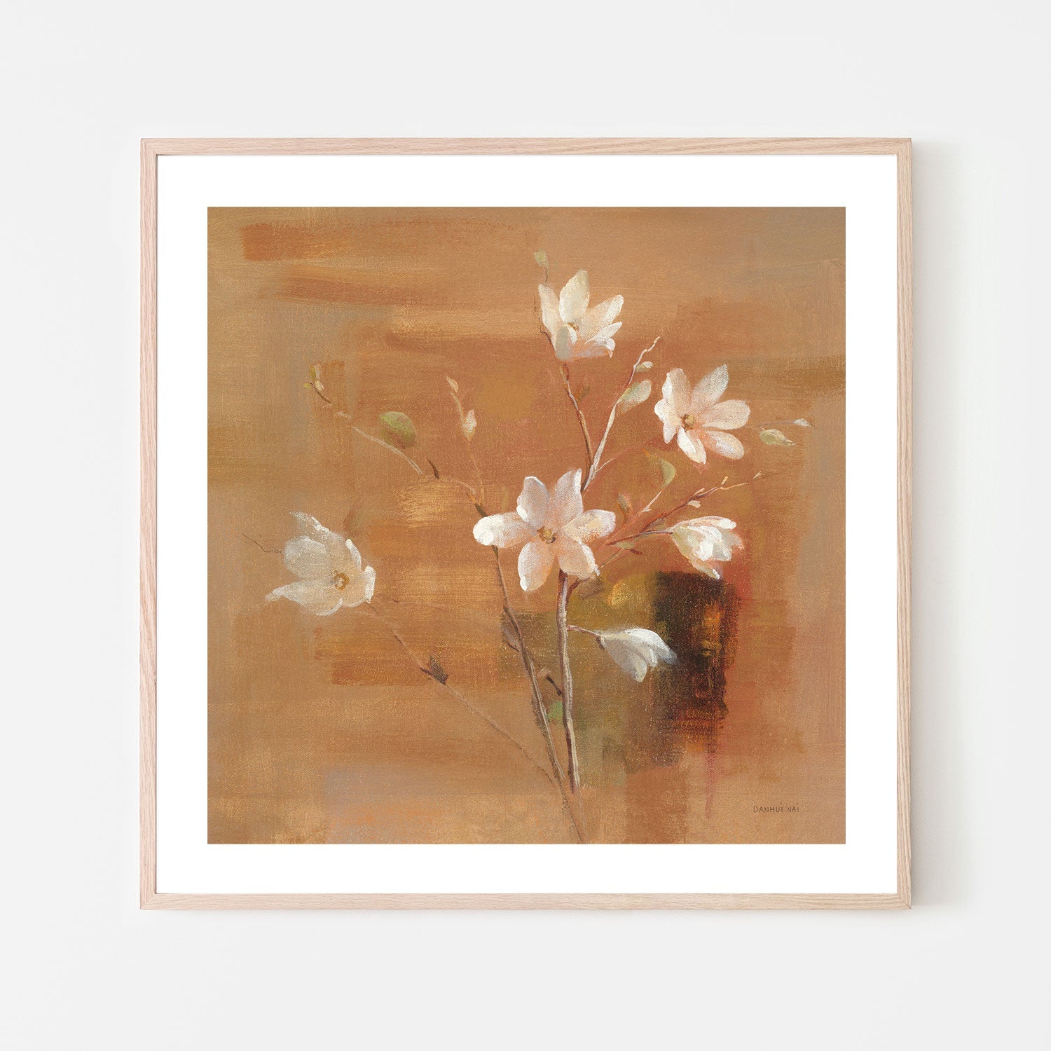 wall-art-print-canvas-poster-framed-White Magnolia , By Danhui Nai-6