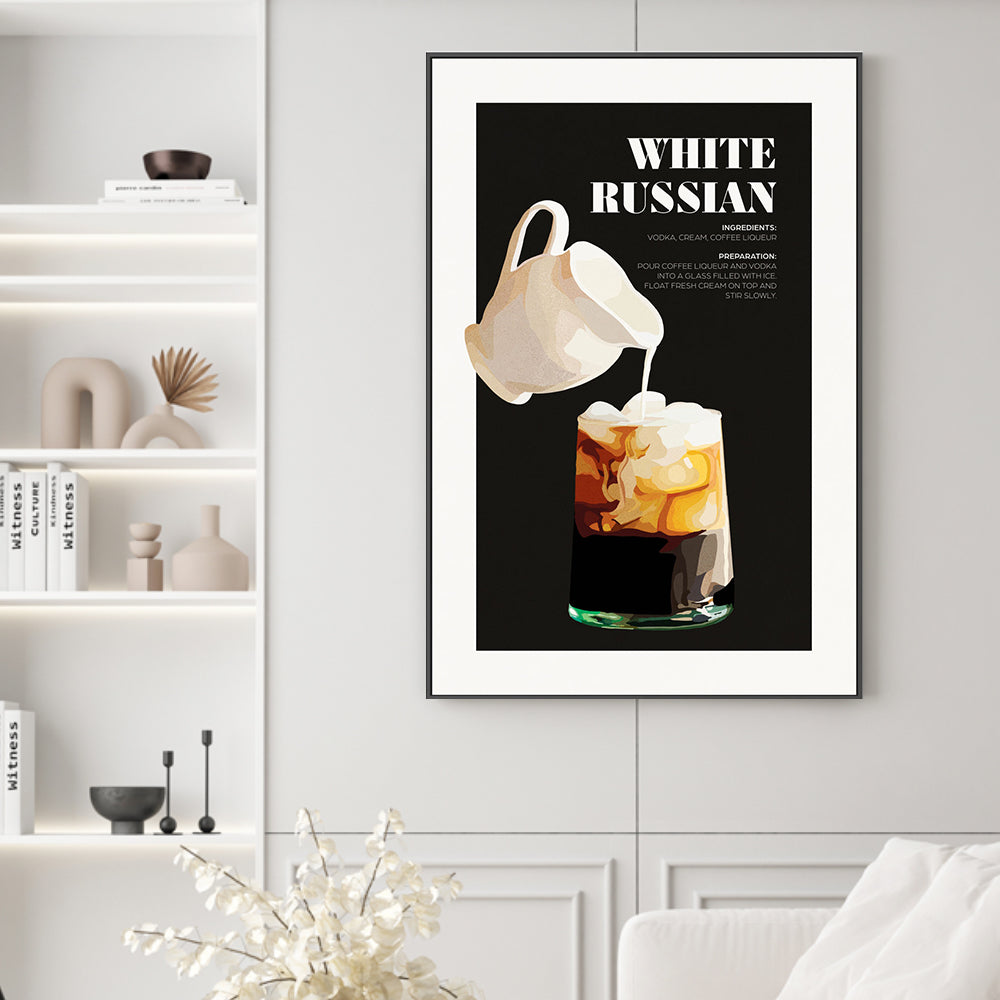 wall-art-print-canvas-poster-framed-White Russian , By Rosalyn Gray-GIOIA-WALL-ART