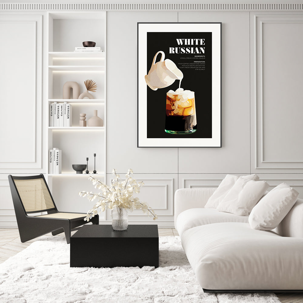 wall-art-print-canvas-poster-framed-White Russian , By Rosalyn Gray-GIOIA-WALL-ART