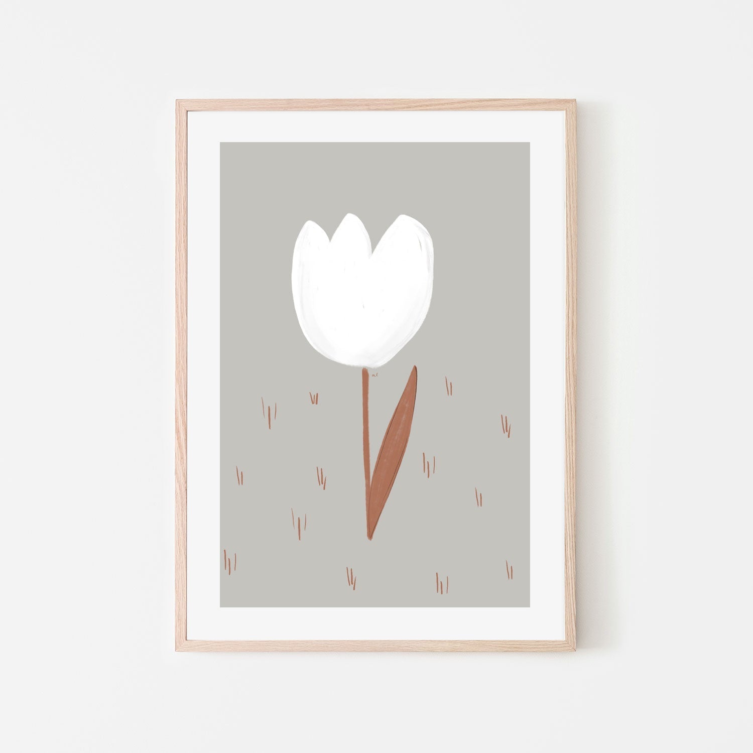 wall-art-print-canvas-poster-framed-White Tulip , By Menina Lisboa-6