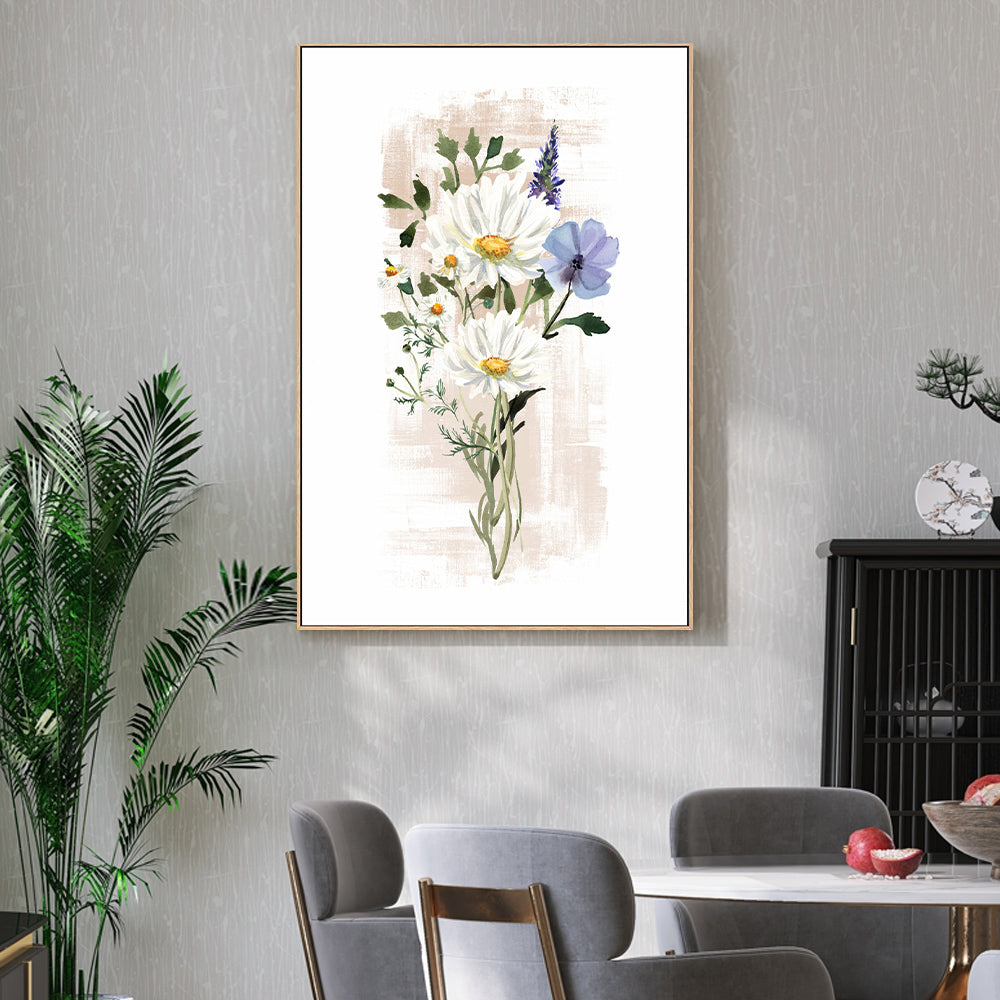 wall-art-print-canvas-poster-framed-Wild Floral in Subtle Shades, Style A , By Sally Ann Moss-2