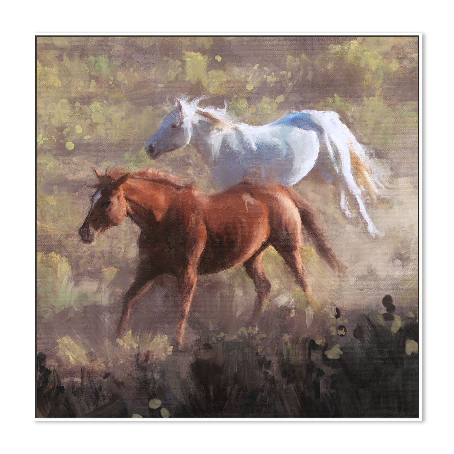 wall-art-print-canvas-poster-framed-Wild Horses , By Nina Blue-5