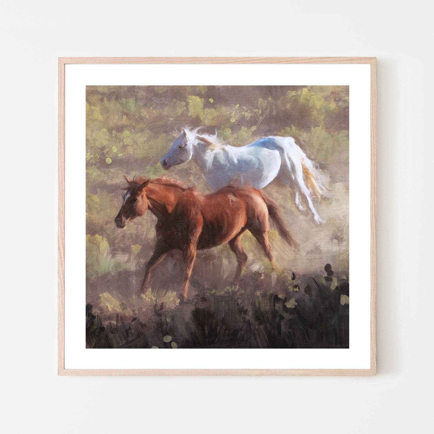 wall-art-print-canvas-poster-framed-Wild Horses , By Nina Blue-6