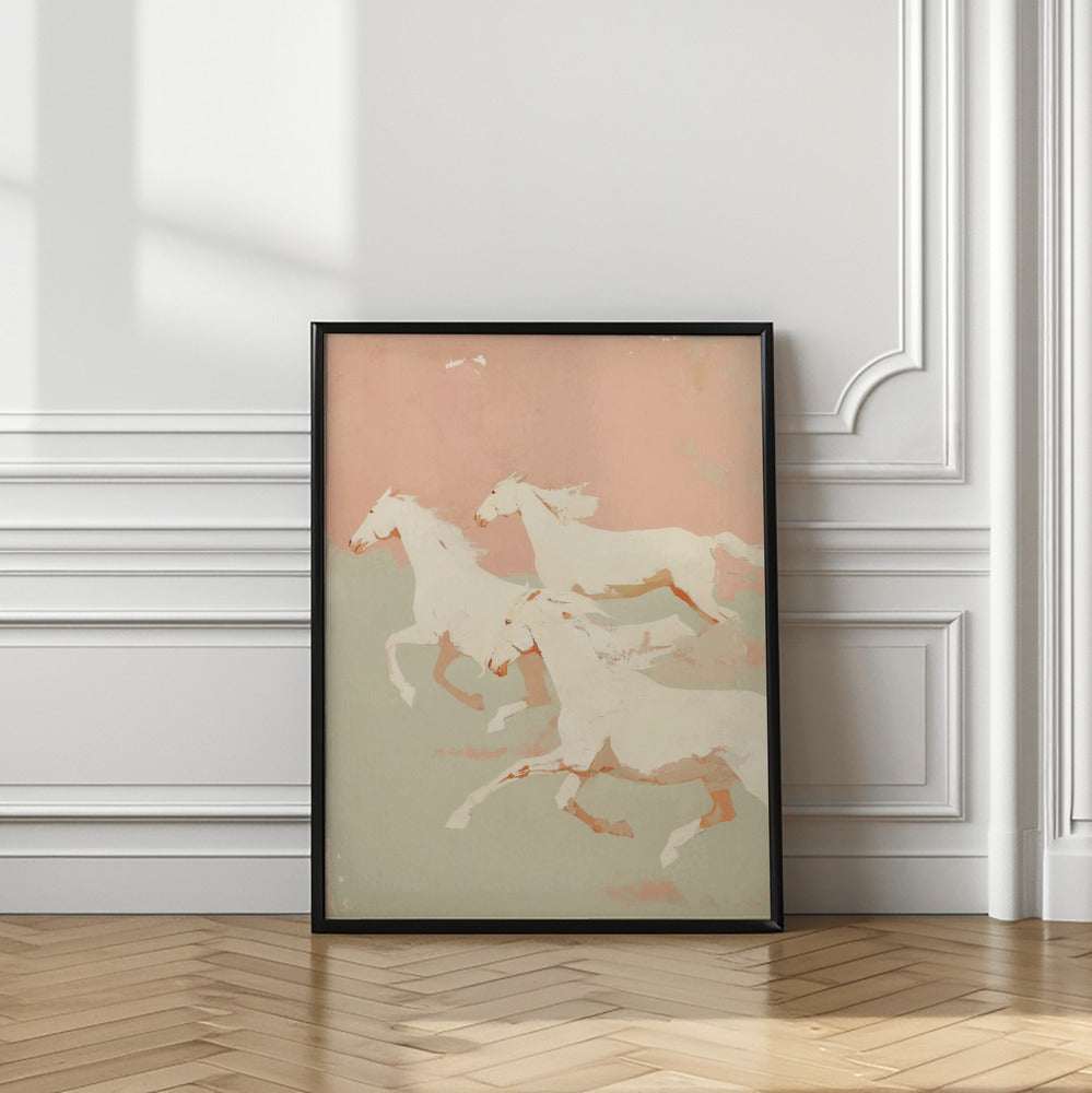 wall-art-print-canvas-poster-framed-Wild horses , By Treechild-2